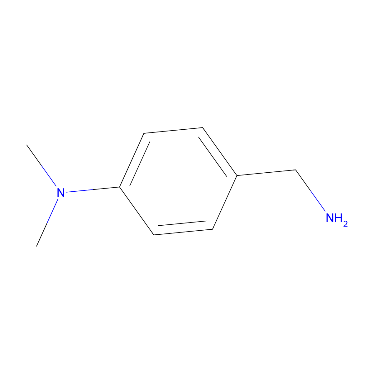 4-(Aminomethyl)-N,N-dimethylaniline molecular structure, CAS 19293-58-4
