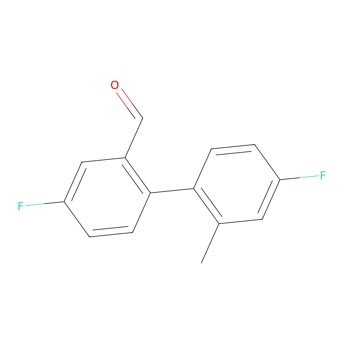 5-Fluoro-2-(4-fluoro-2-methylphenyl)benzaldehyde molecular structure, CAS 1929333-80-1