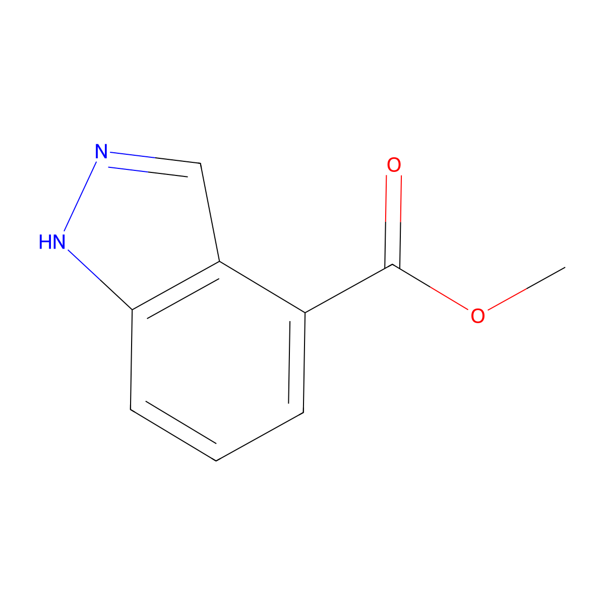 methyl 1H-indazole-4-carboxylate molecular structure, CAS 192945-49-6