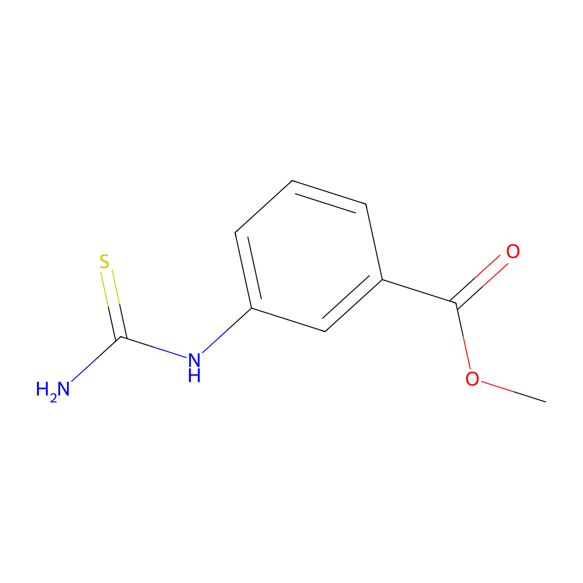 Methyl 3-thioureidobenzoate molecular structure, CAS 192948-00-8