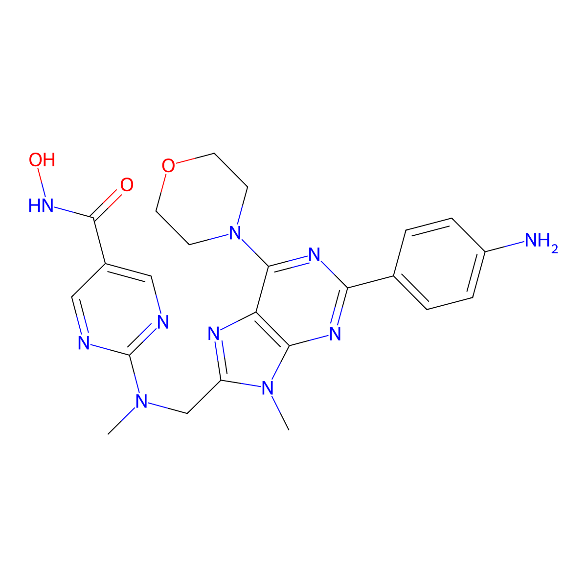 Purinostat molecular structure, CAS 1929583-17-4