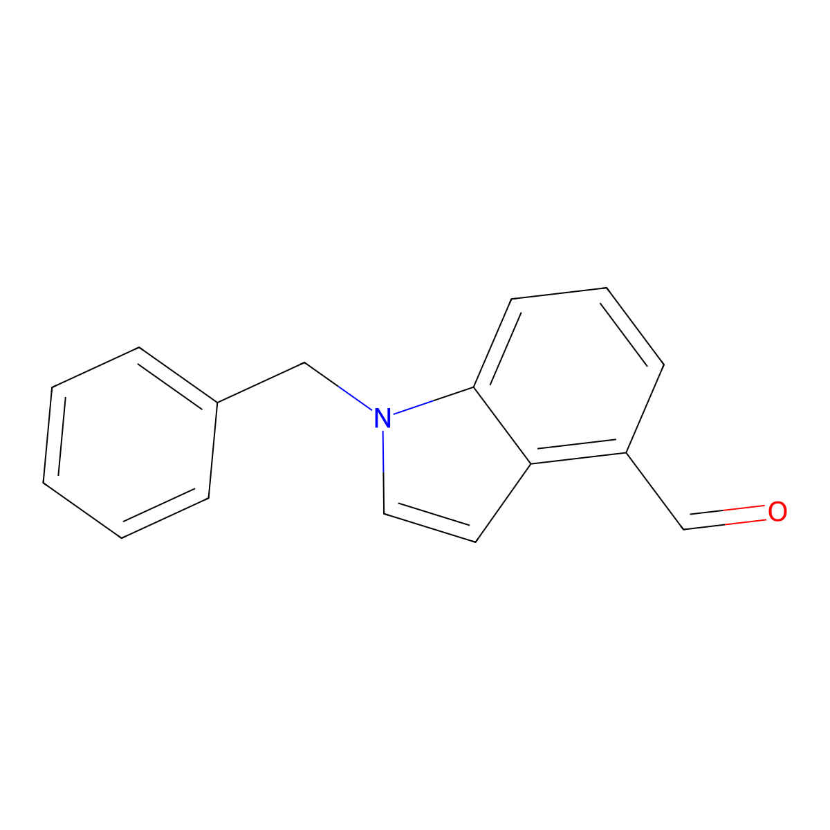 1-Benzylindole-4-carbaldehyde molecular structure, CAS 192993-85-4