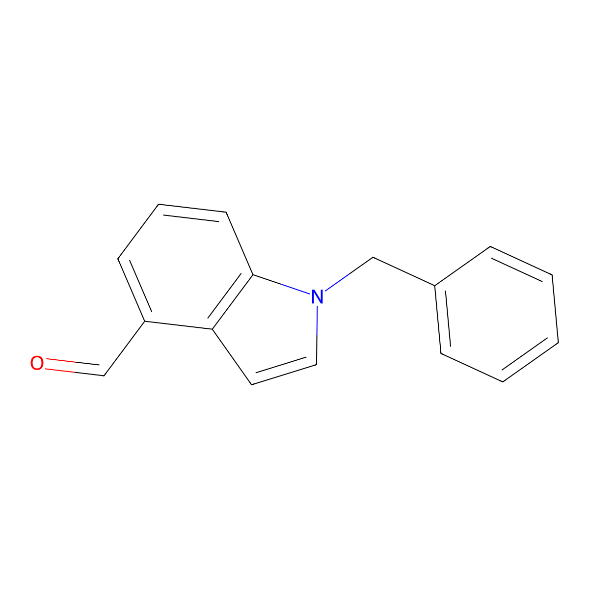 1-Benzylindole-4-carbaldehyde molecular structure, CAS 192993-85-4