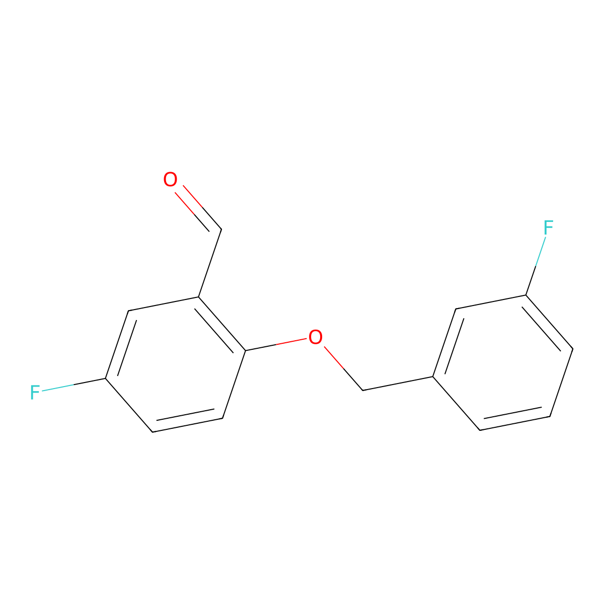 5-Fluoro-2-((3-fluorobenzyl)oxy)benzaldehyde molecular structure, CAS 1929944-88-6