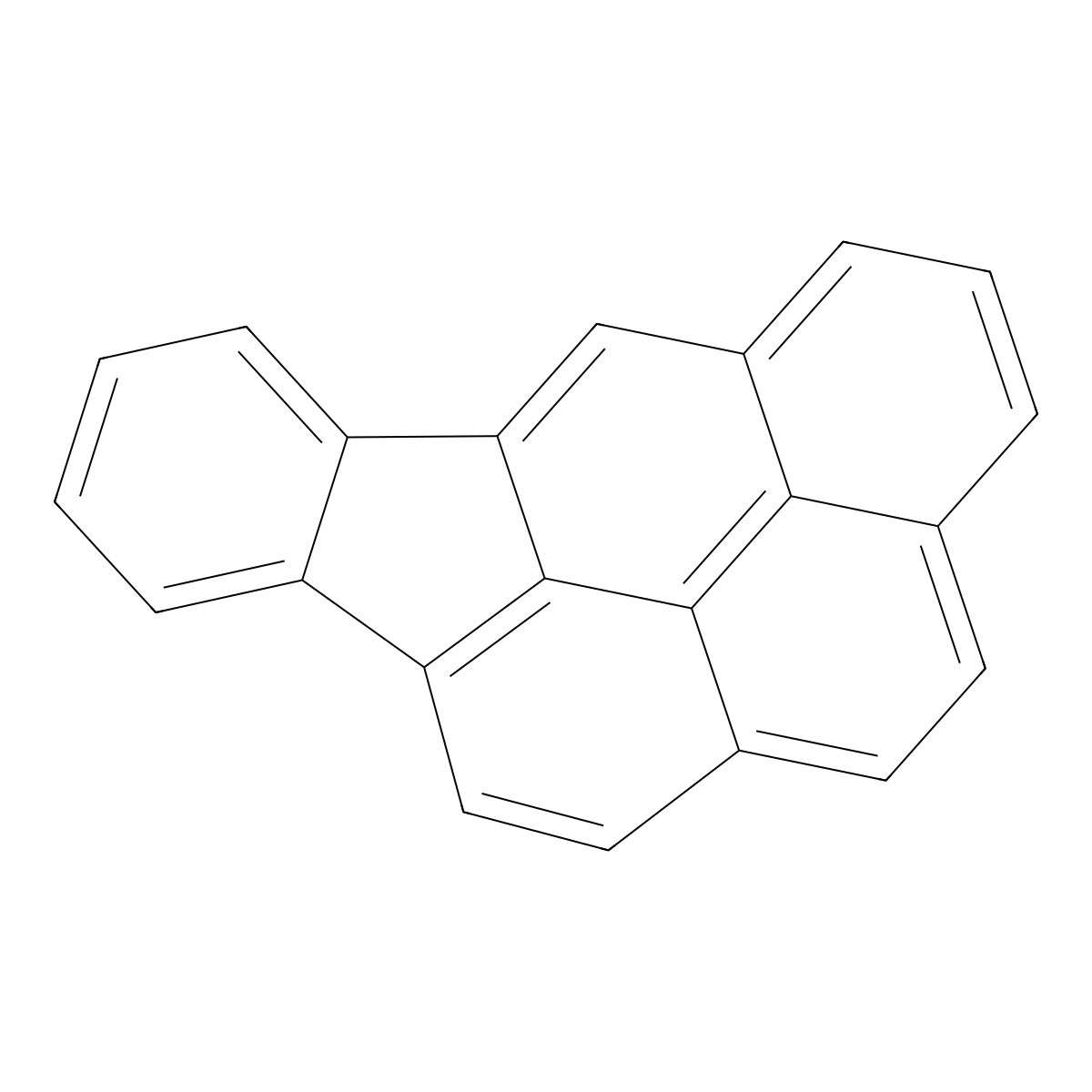 Indeno(1,2,3-cd)pyrene molecular structure, CAS 193-39-5