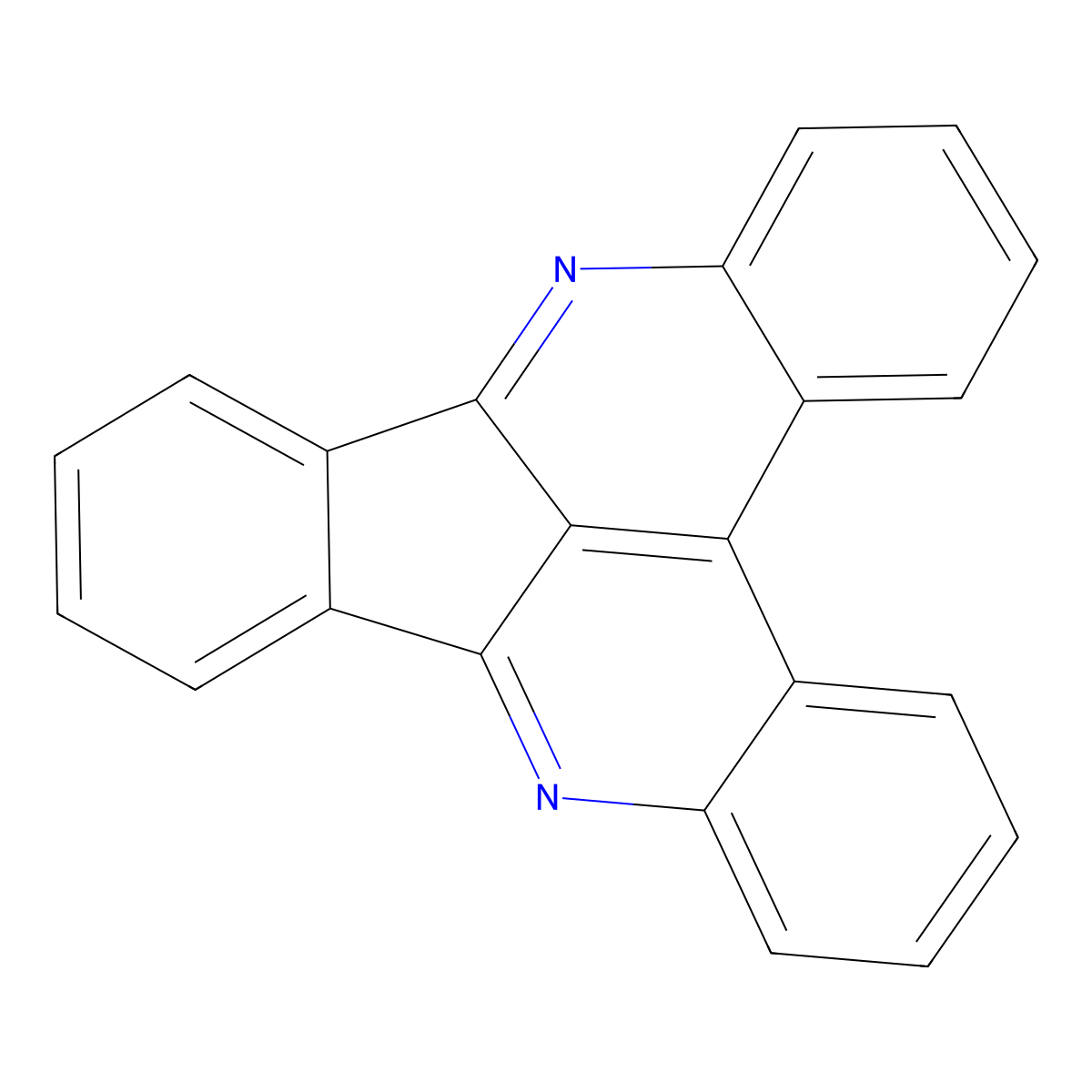 Dibenz(c,f)indeno(1,2,3-ij)(2,7)naphthyridine molecular structure, CAS 193-40-8