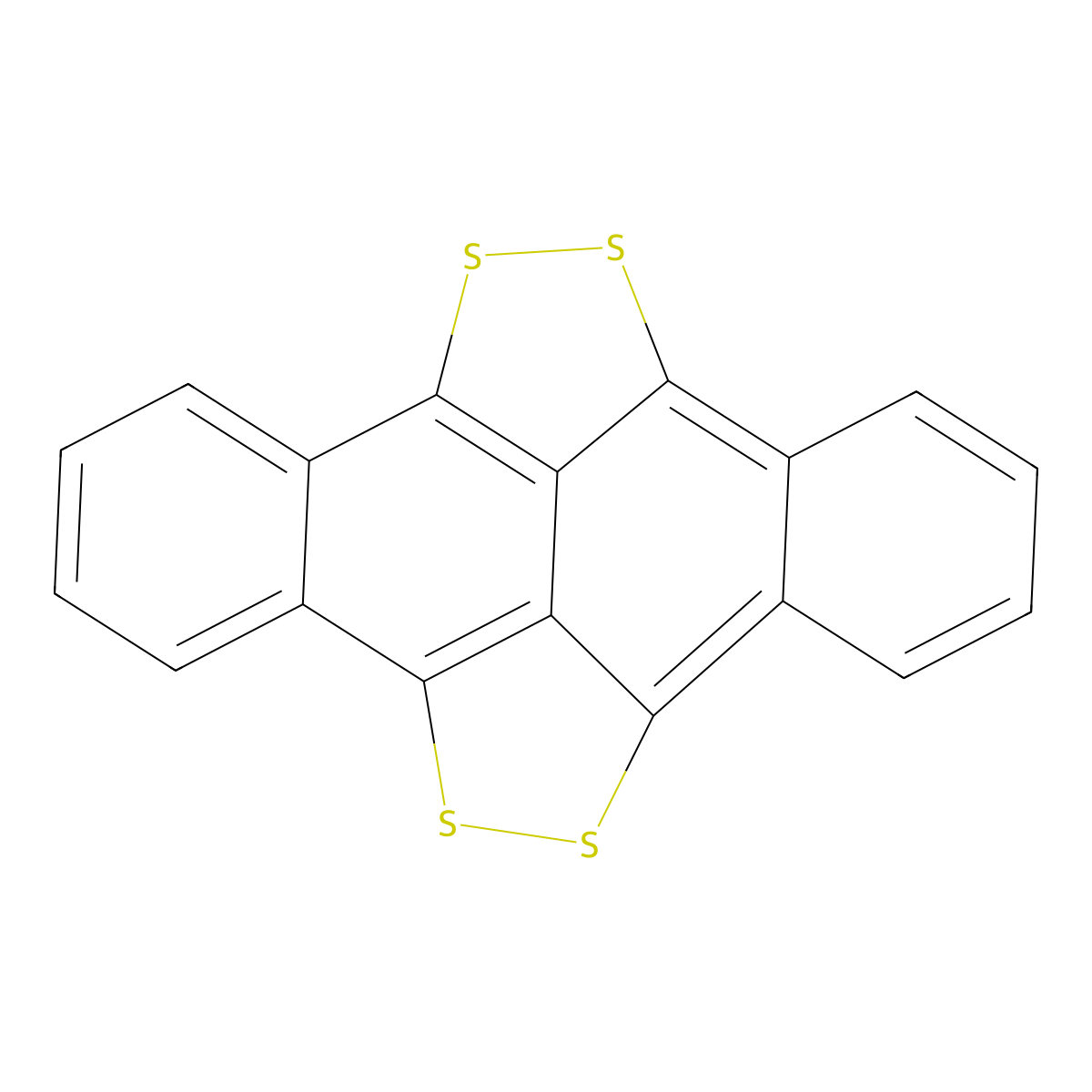 Tetrathianaphthacene molecular structure, CAS 193-44-2