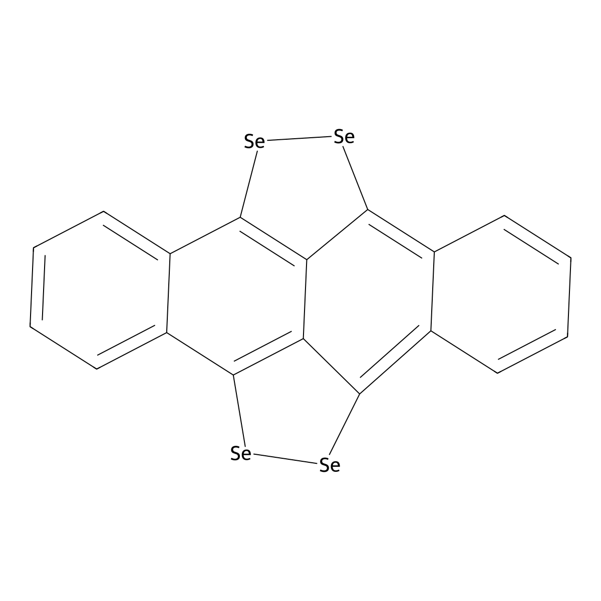 5,6,11,12-Tetraselenotetracene molecular structure, CAS 193-45-3