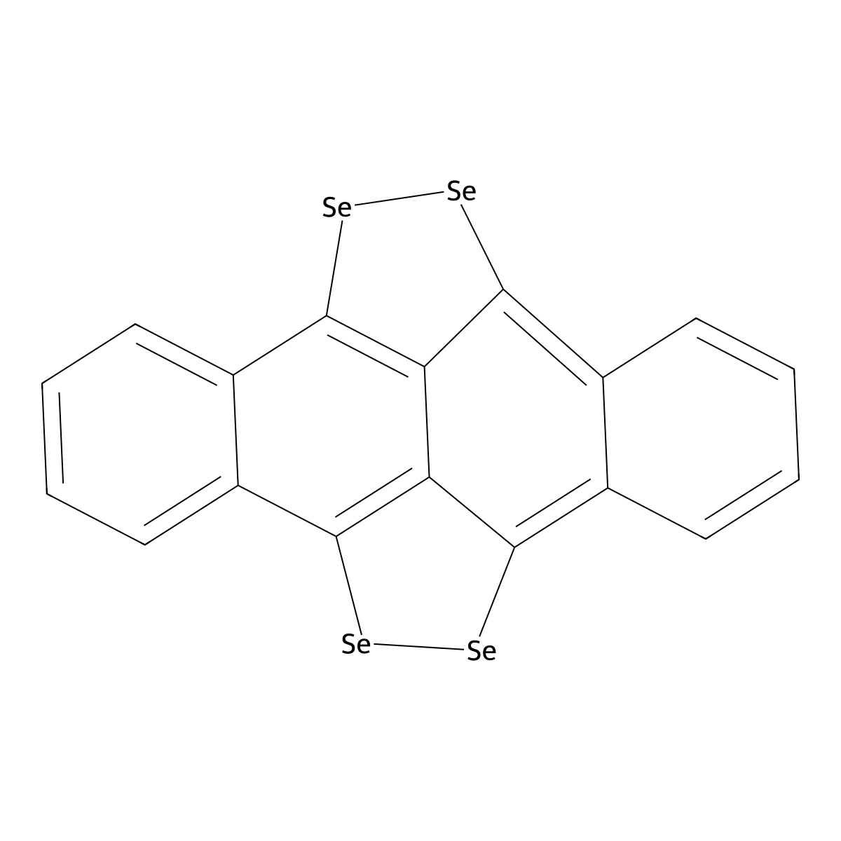 5,6,11,12-Tetraselenotetracene molecular structure, CAS 193-45-3
