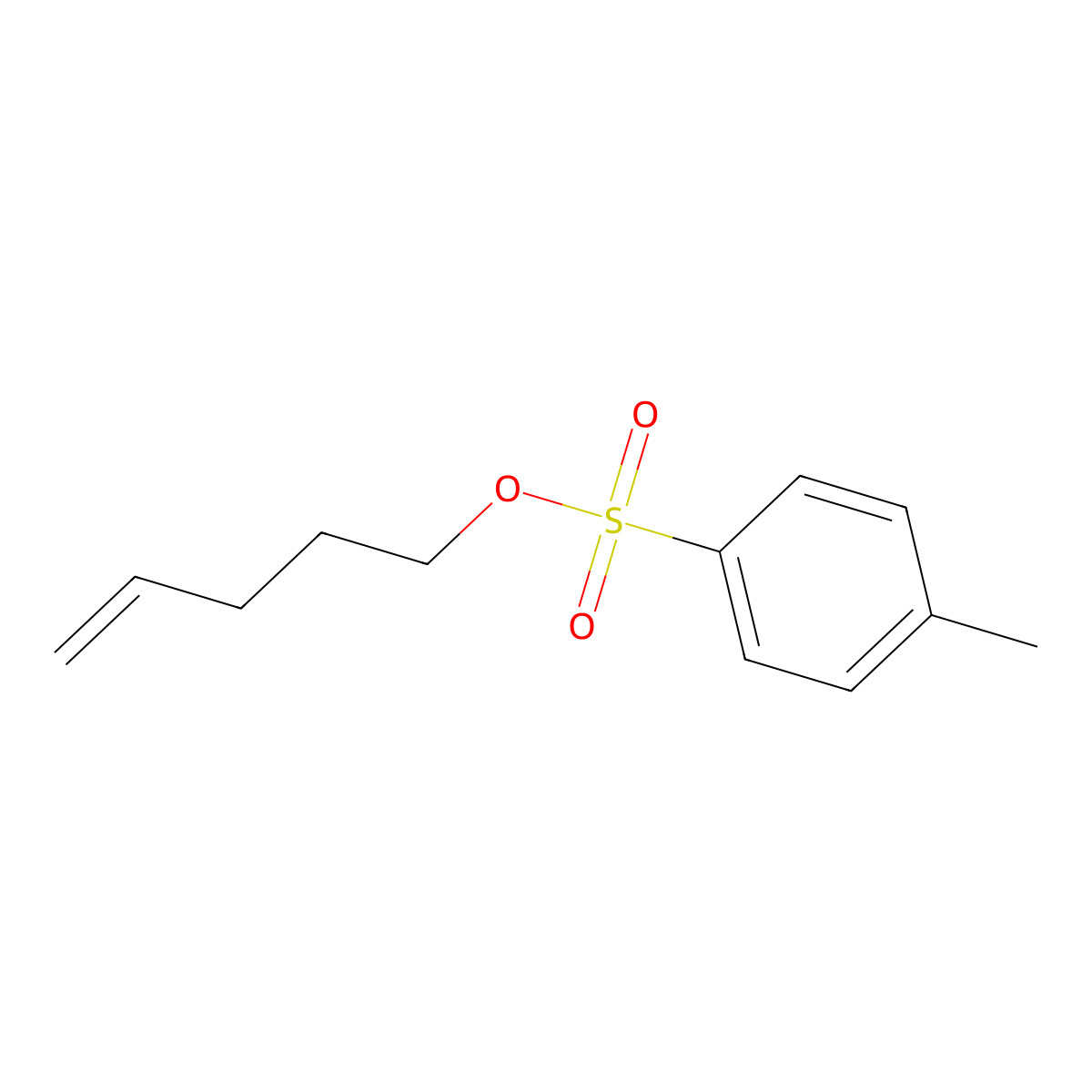 Pent-4-en-1-yl 4-methylbenzenesulfonate molecular structure, CAS 19300-54-0
