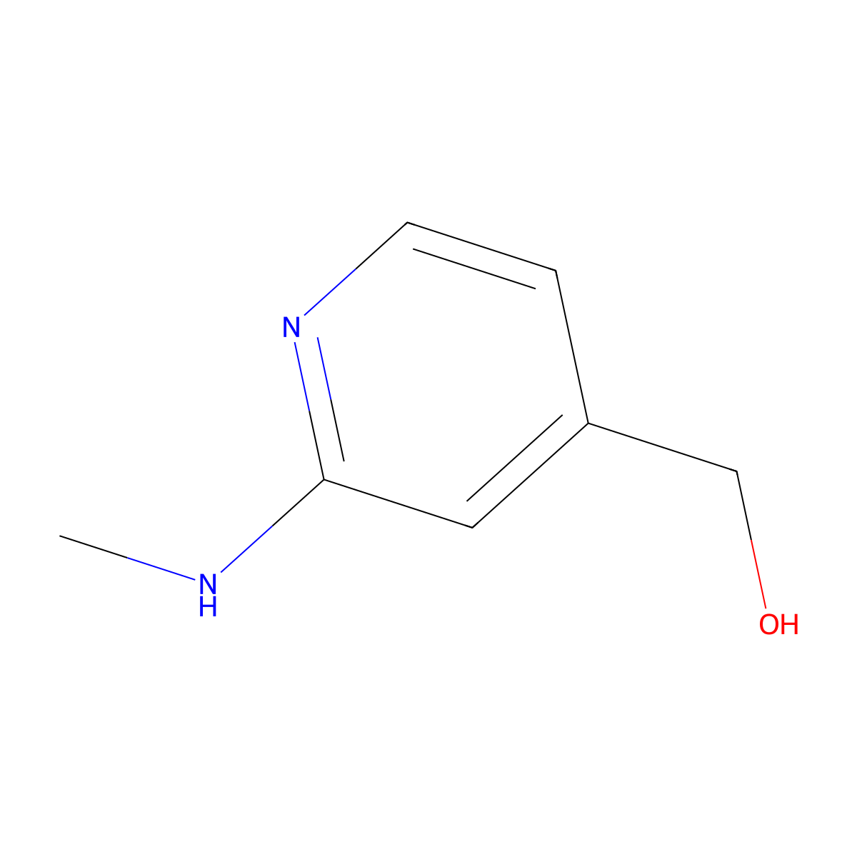 (2-(Methylamino)pyridin-4-yl)methanol molecular structure, CAS 193001-42-2