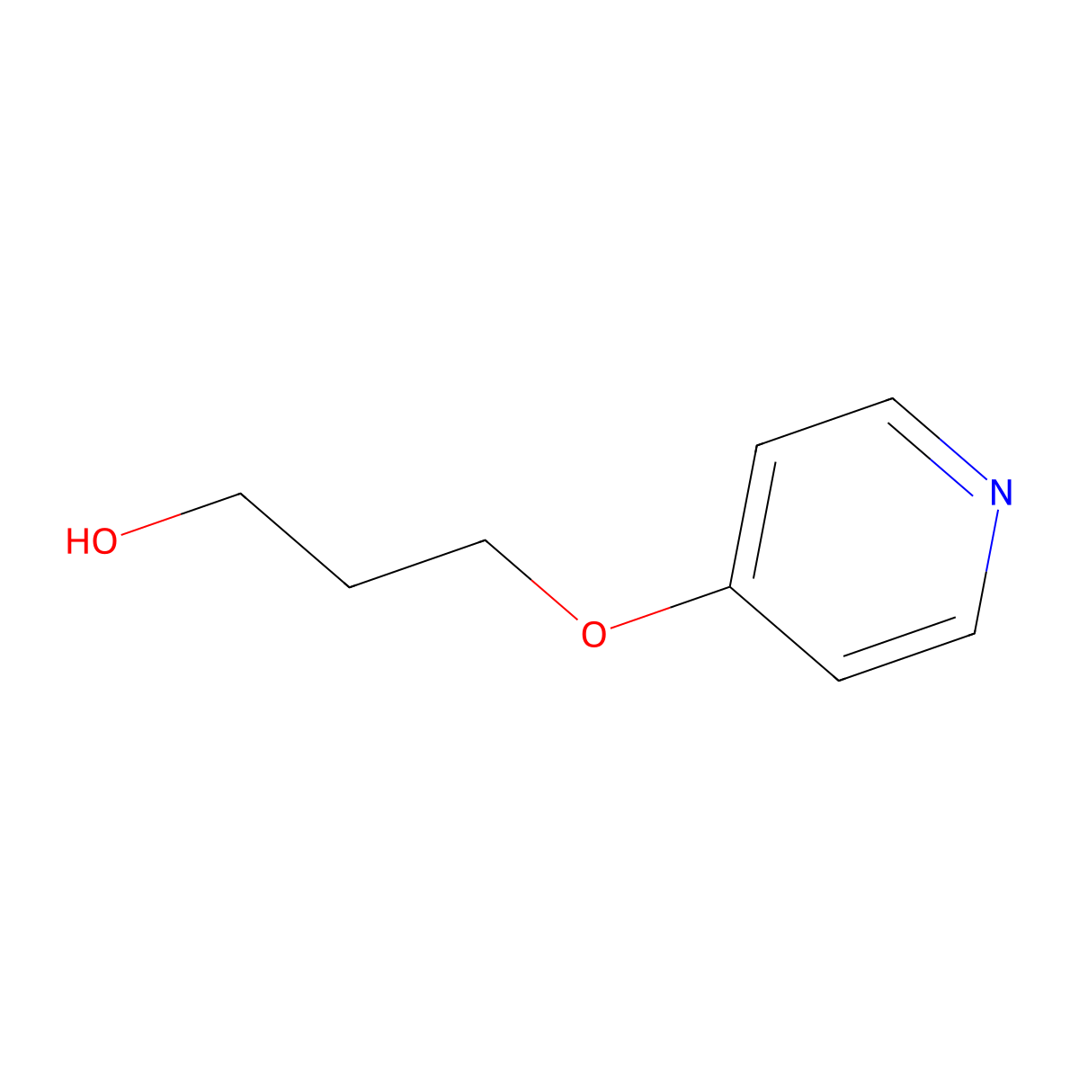 3-(Pyridin-4-yloxy)propan-1-OL molecular structure, CAS 193002-09-4