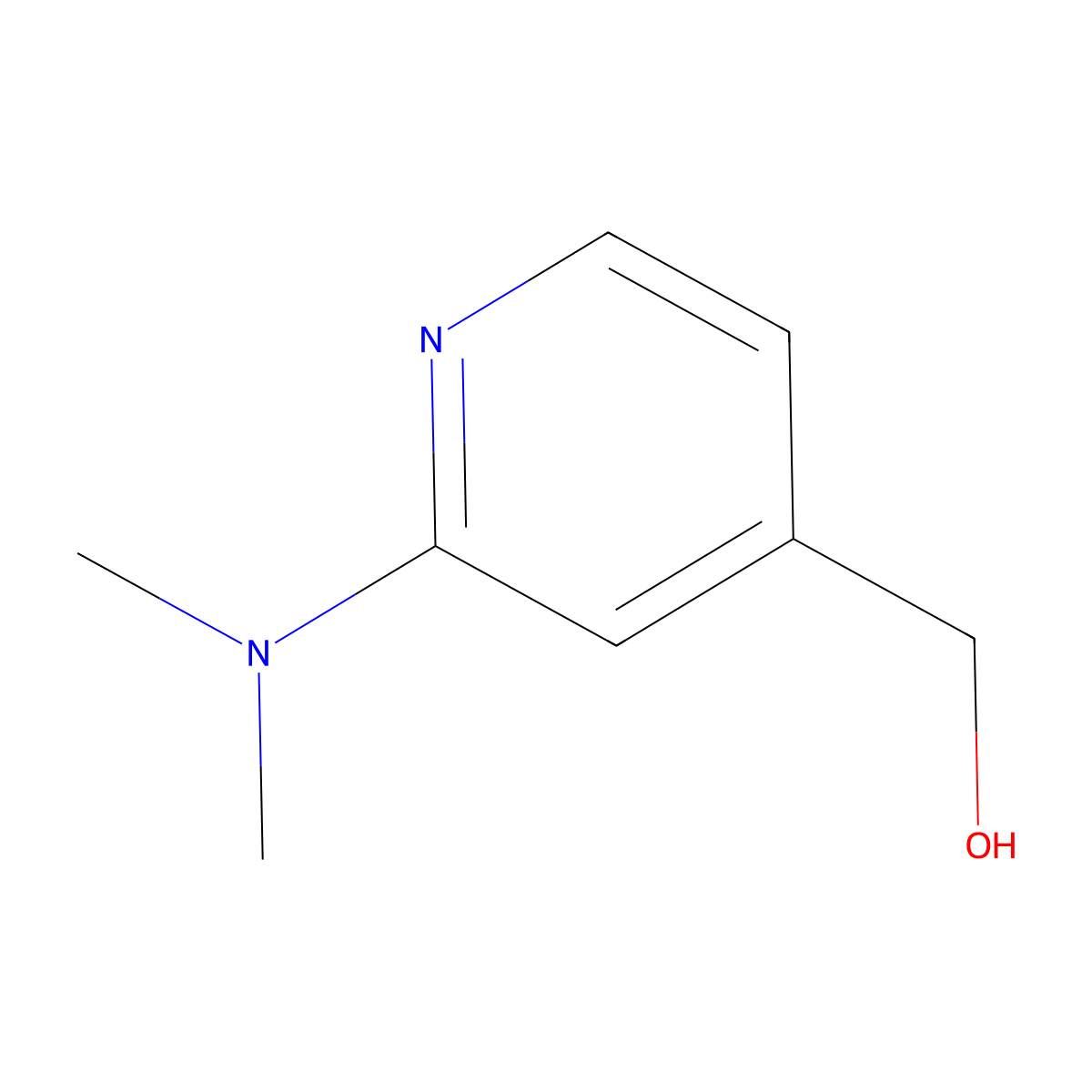 [2-(Dimethylamino)pyridin-4-yl]methanol molecular structure, CAS 193002-33-4
