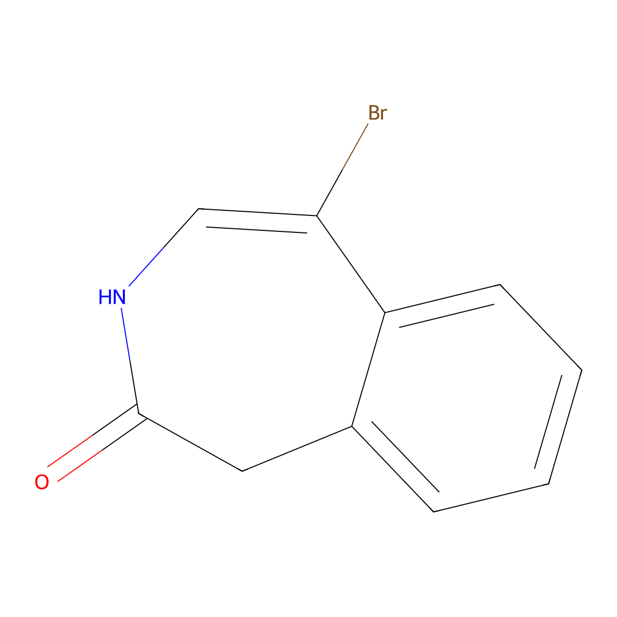 5-bromo-1,3-dihydro-2H-benzo[d]azepin-2-one molecular structure, CAS 19301-14-5