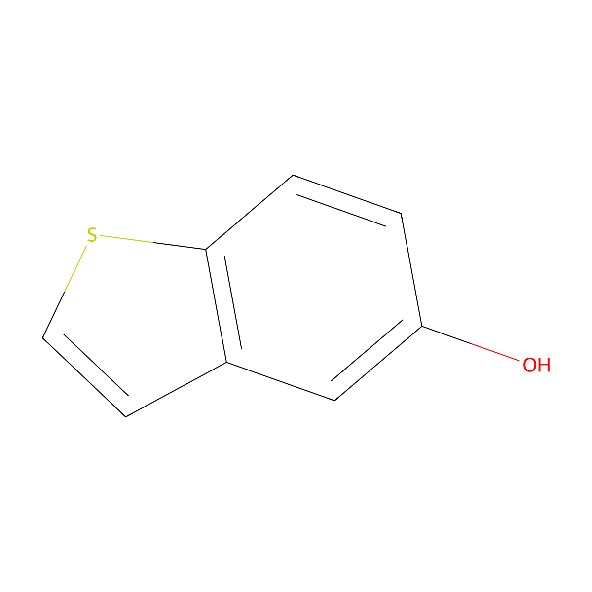 Benzo[b]thiophen-5-ol molecular structure, CAS 19301-35-0