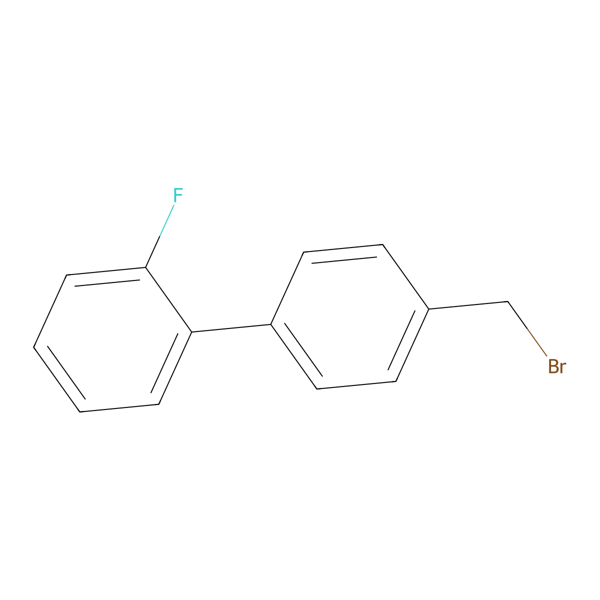 4'-(Bromomethyl)-2-fluoro-1,1'-biphenyl molecular structure, CAS 193013-76-2