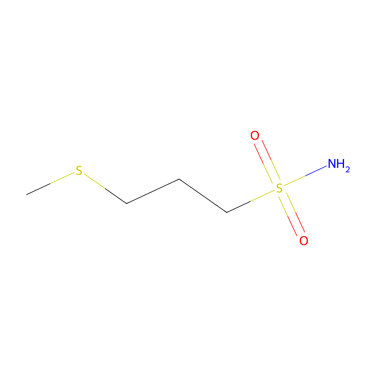 3-(Methylthio)propane-1-sulfonamide molecular structure, CAS 193013-79-5