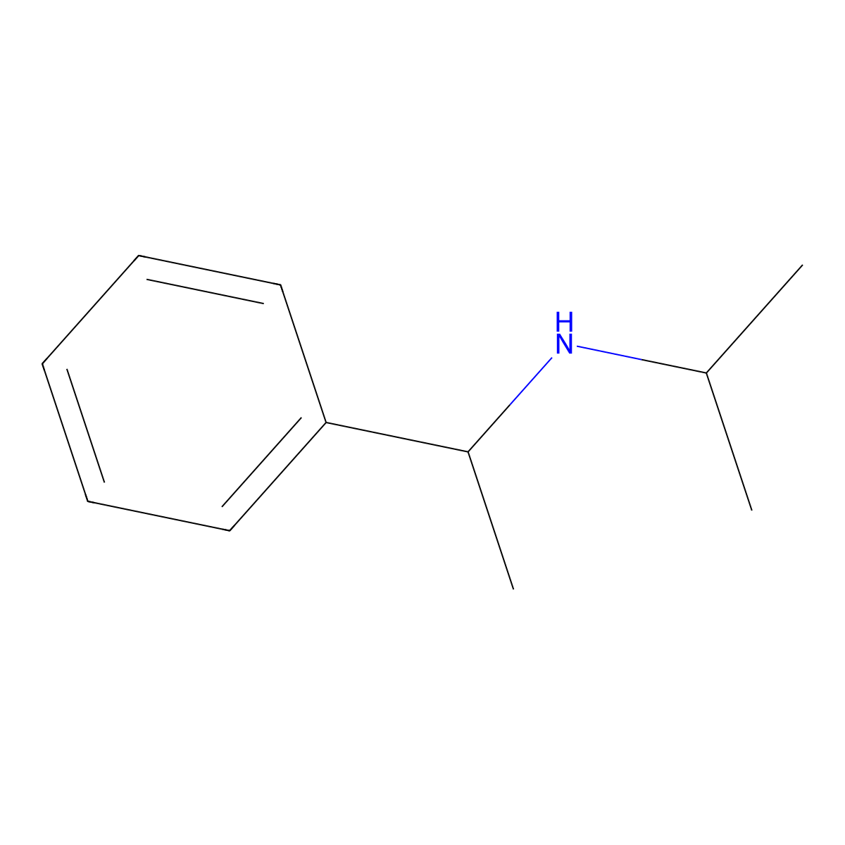 [(1S)-1-phenylethyl](propan-2-yl)amine molecular structure, CAS 19302-32-0