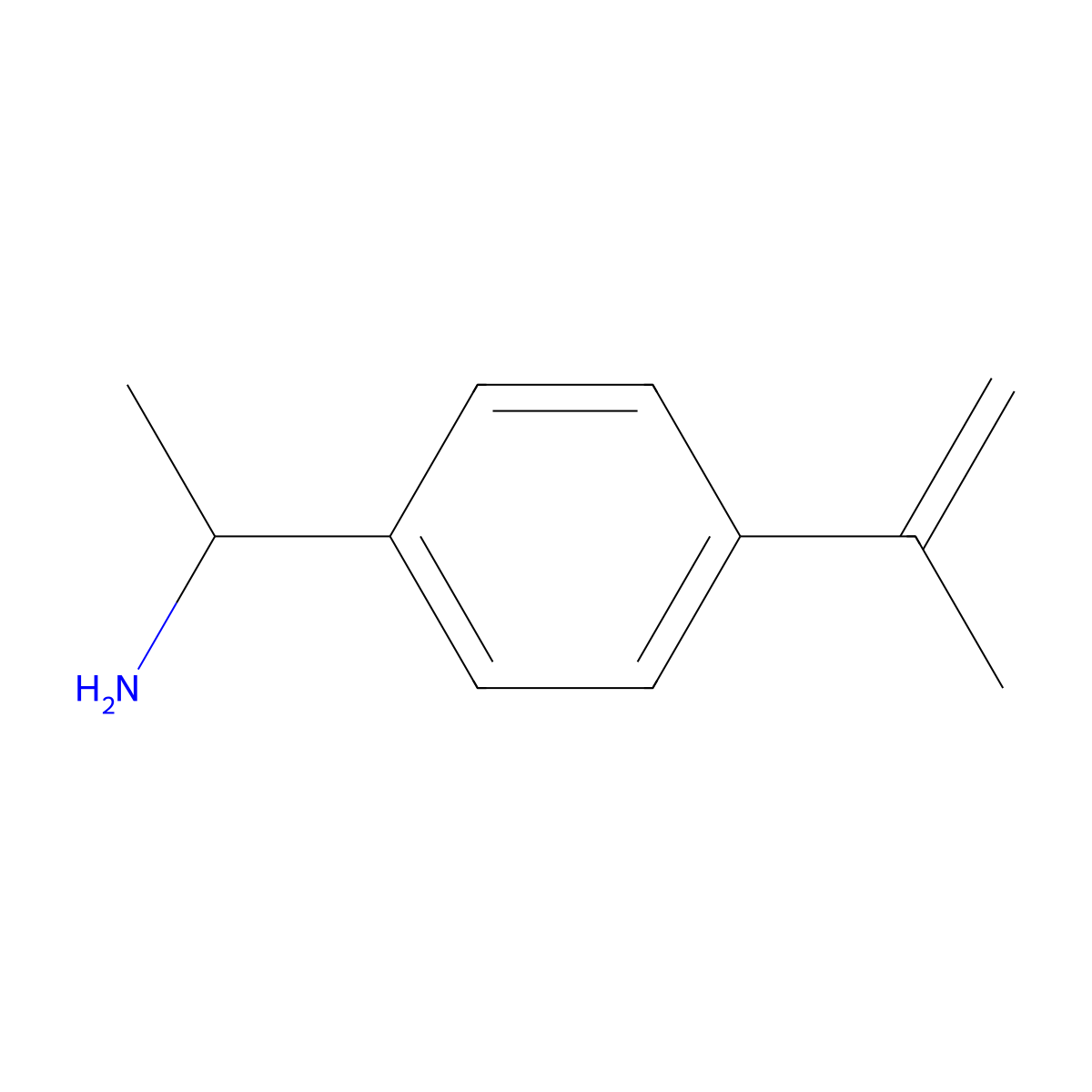 |A-Methyl-4-(1-methylethenyl)benzenemethanamine molecular structure, CAS 19303-09-4