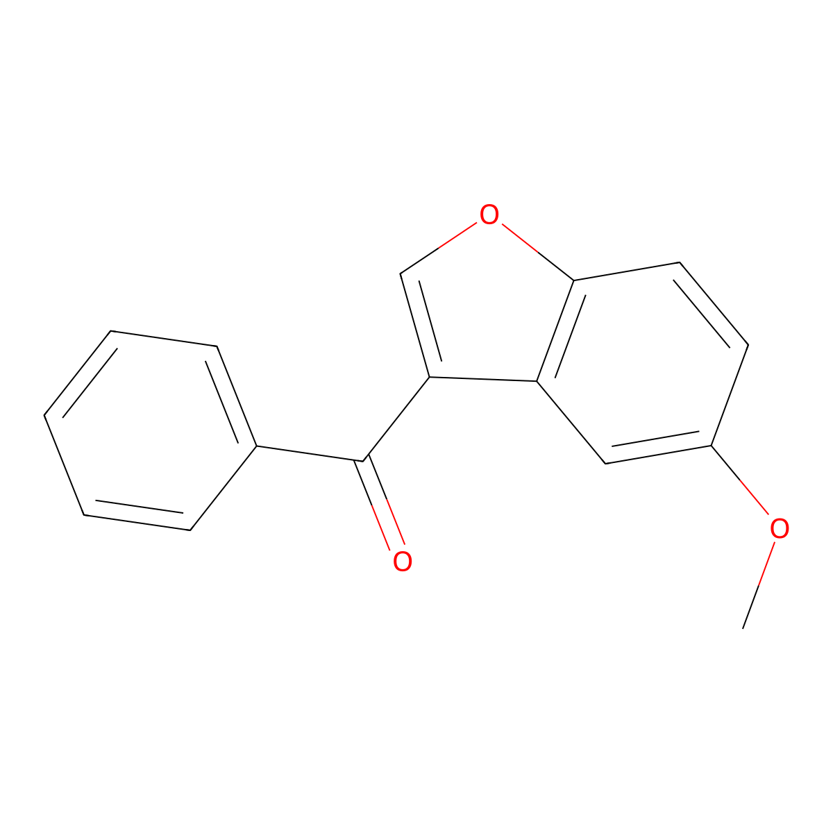 (5-Methoxy-3-benzofuranyl)phenylmethanone molecular structure, CAS 19303-49-2