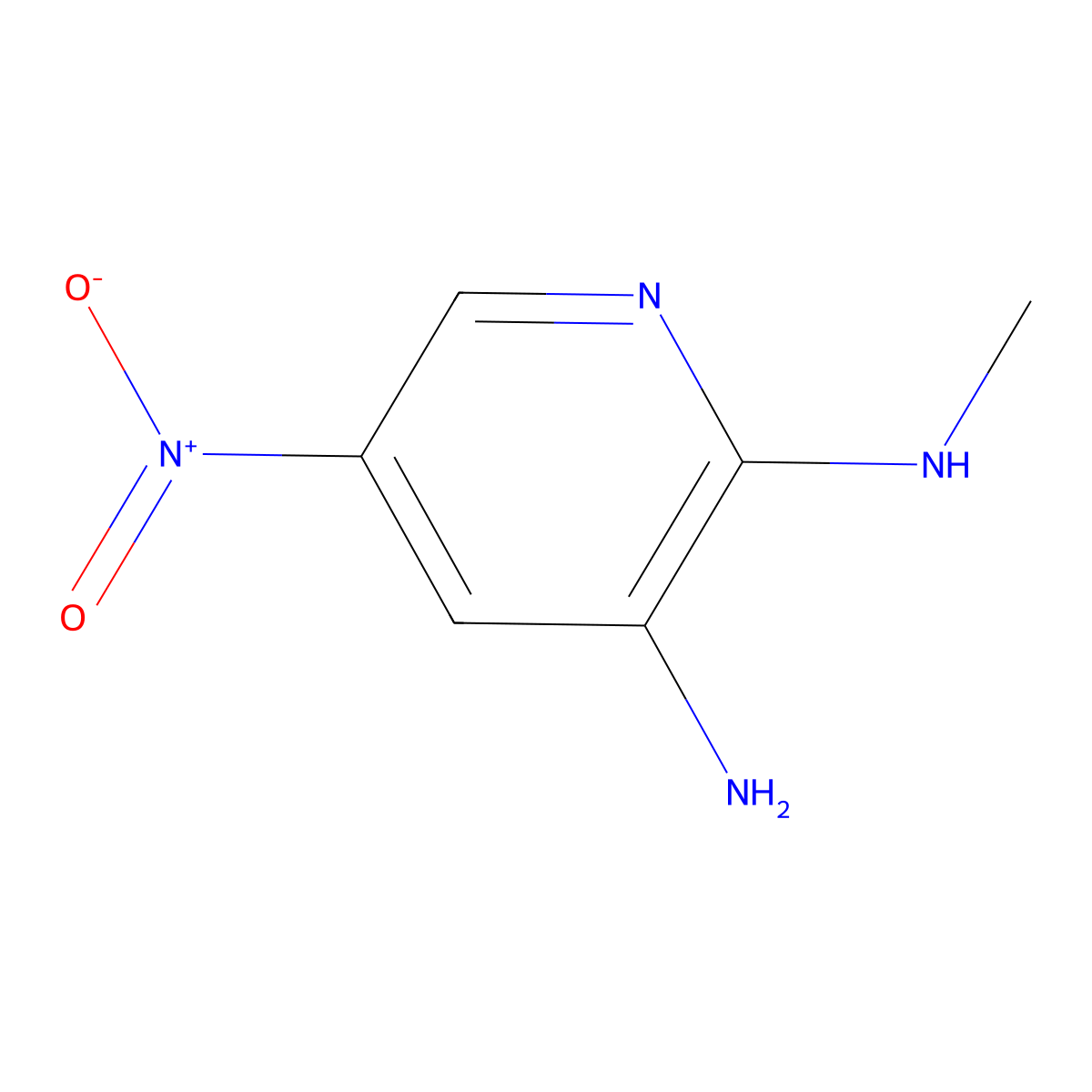 N2-Methyl-5-nitropyridine-2,3-diamine molecular structure, CAS 19303-73-2