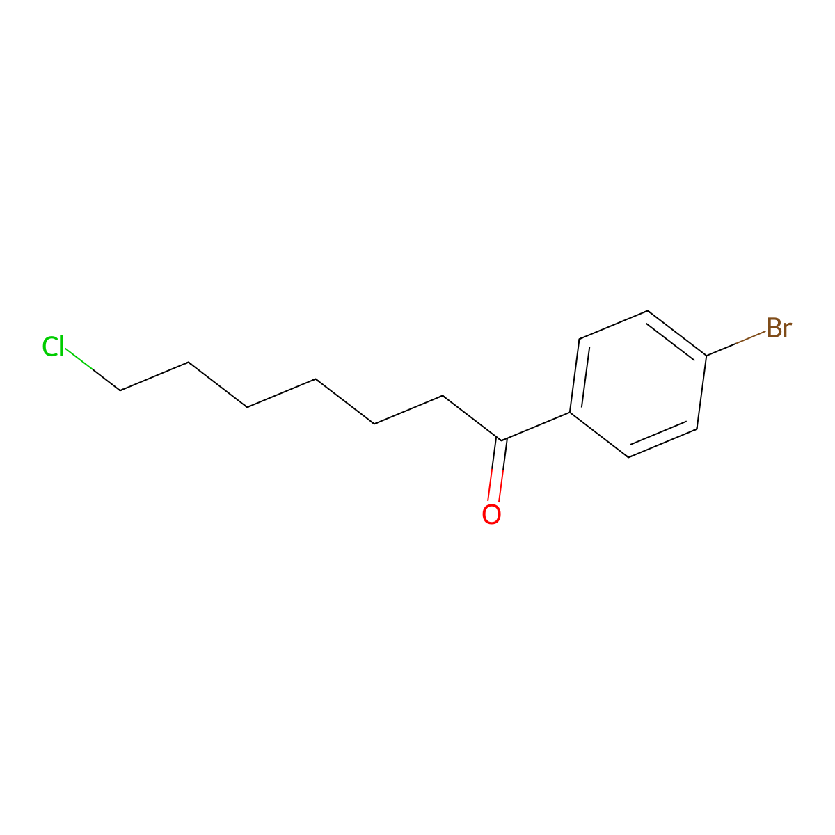 1-(4-Bromophenyl)-7-chloro-1-oxoheptane molecular structure, CAS 193065-67-7