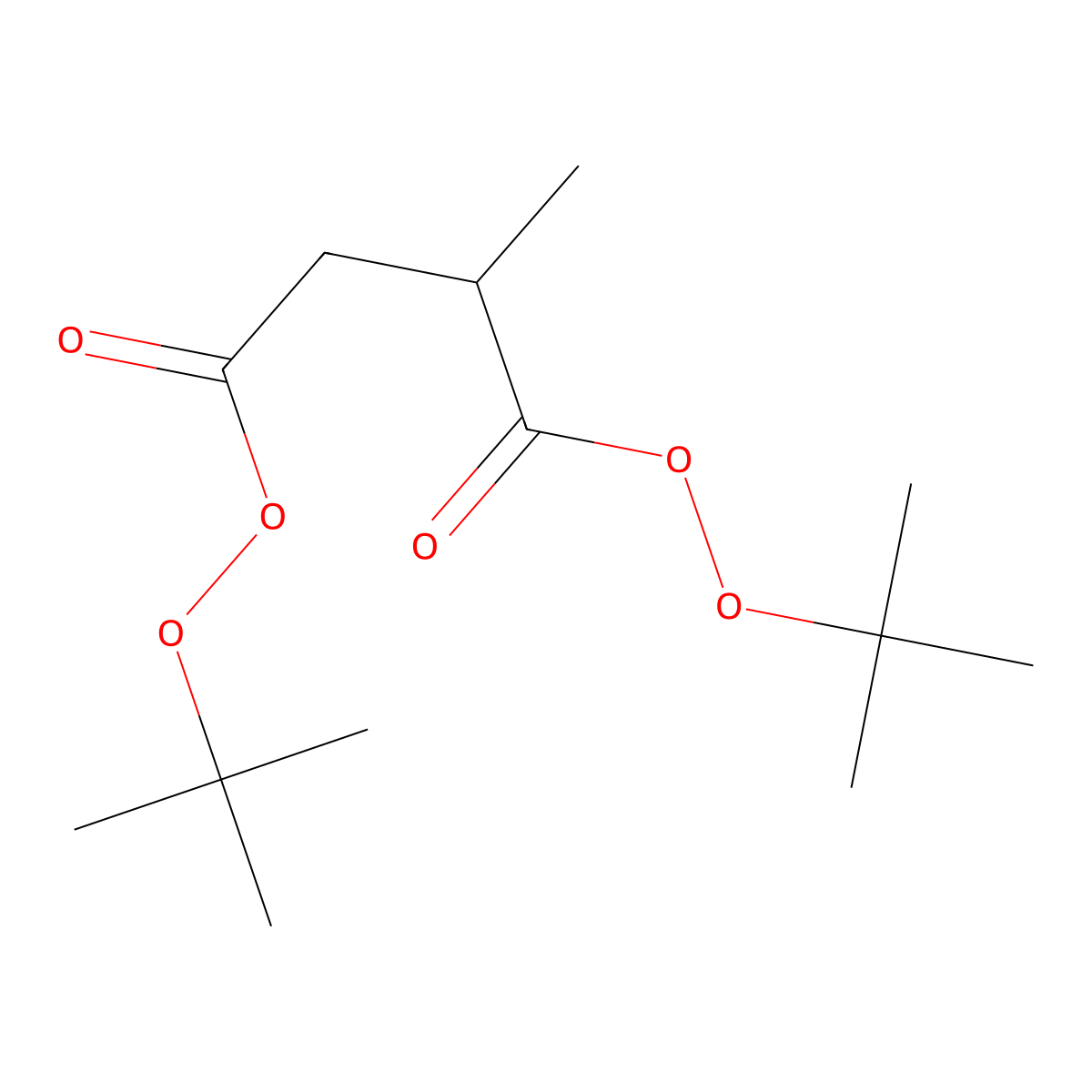 Di(tert-butyl) methyldiperoxysuccinate molecular structure, CAS 1931-61-9