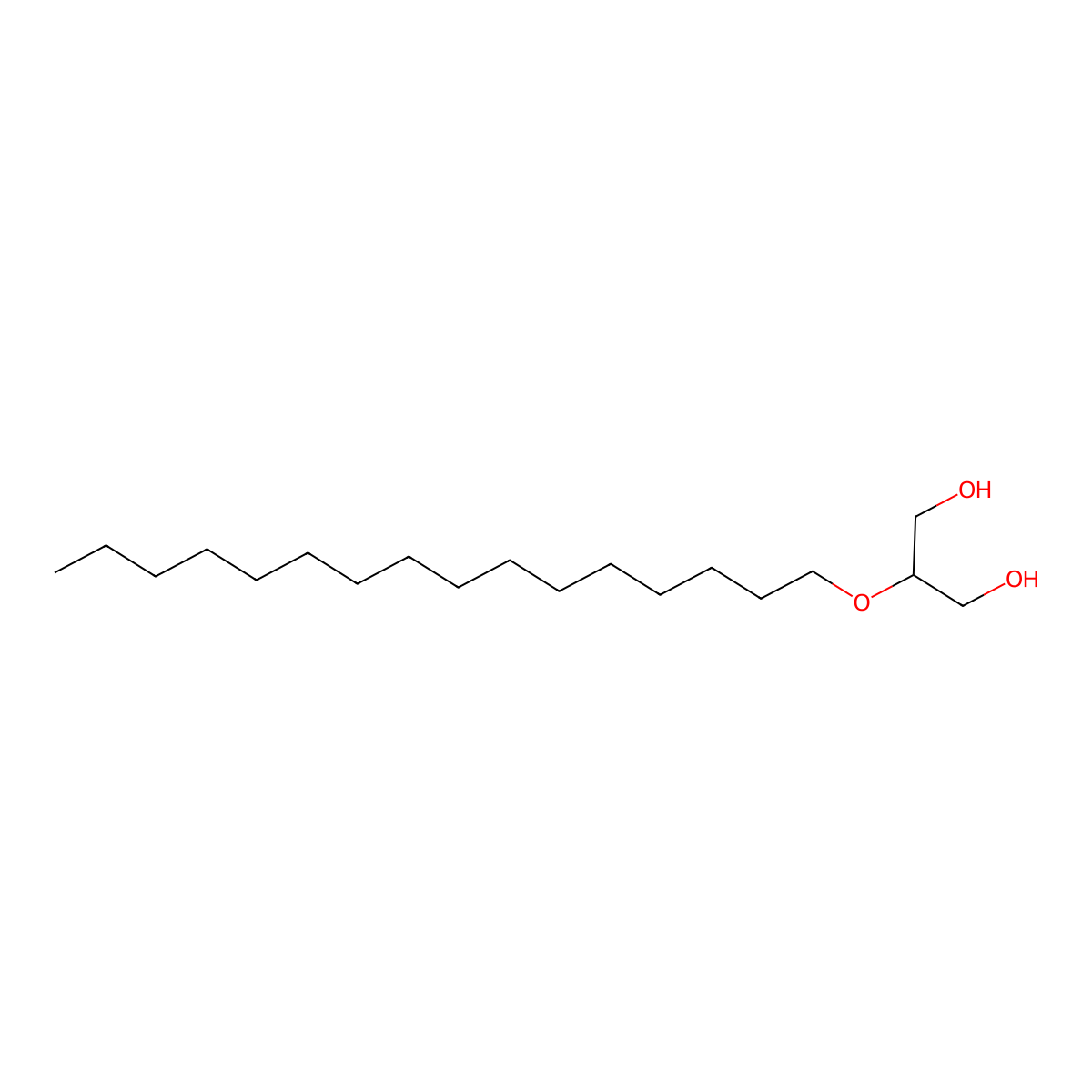 2-(Hexadecyloxy)propane-1,3-diol molecular structure, CAS 1931-78-8