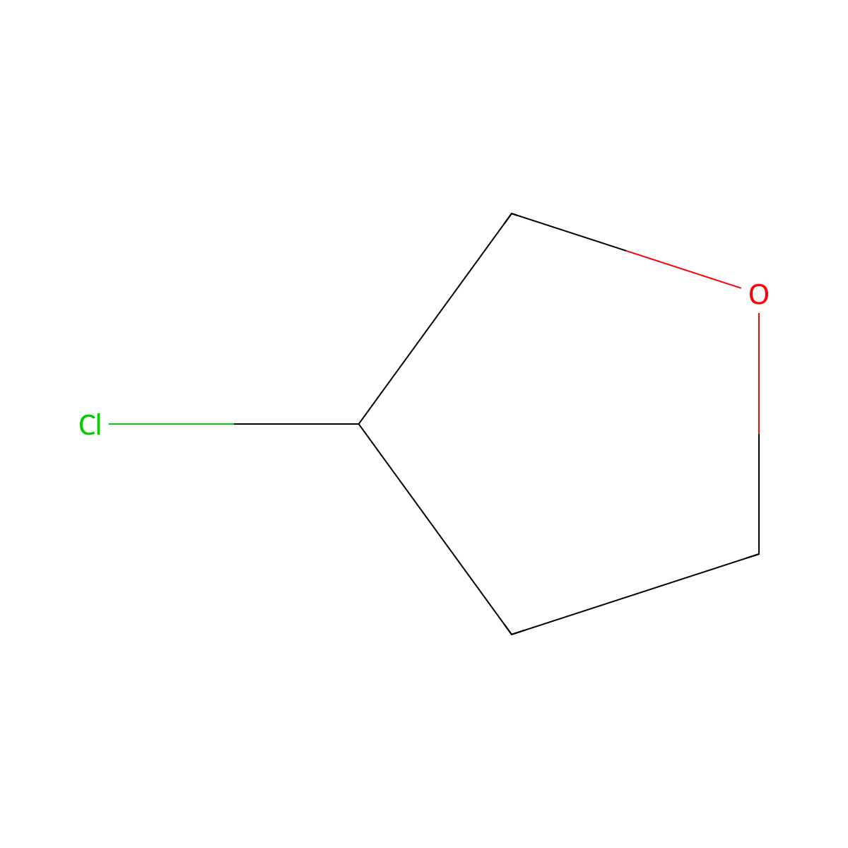 3-Chlorooxolane molecular structure, CAS 19311-38-7