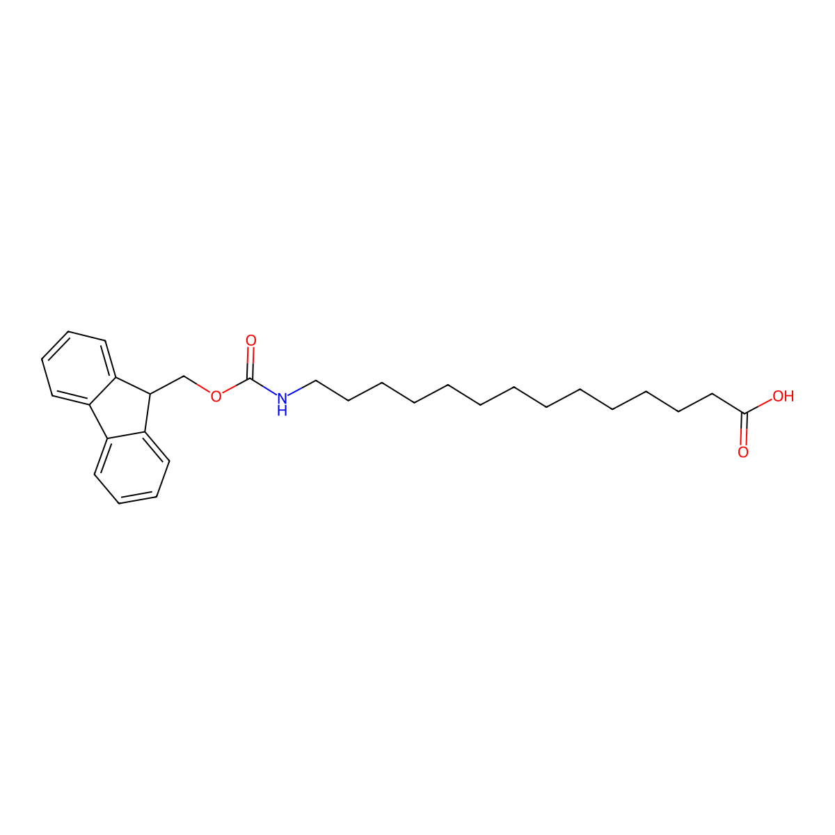 14-(Fmoc-amino)-tetradecanoic acid molecular structure, CAS 1931109-55-5