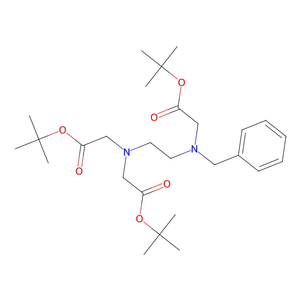 DI-Tert-butyl 2,2'-[[2-[benzyl[2-(tert-butoxy)-2-oxoethyl]amino]ethyl]azanediyl]diacetate molecular structure, CAS 193143-30-5