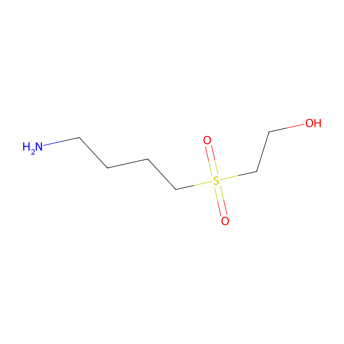 2-(4-Aminobutanesulfonyl)ethan-1-ol molecular structure, CAS 193148-15-1