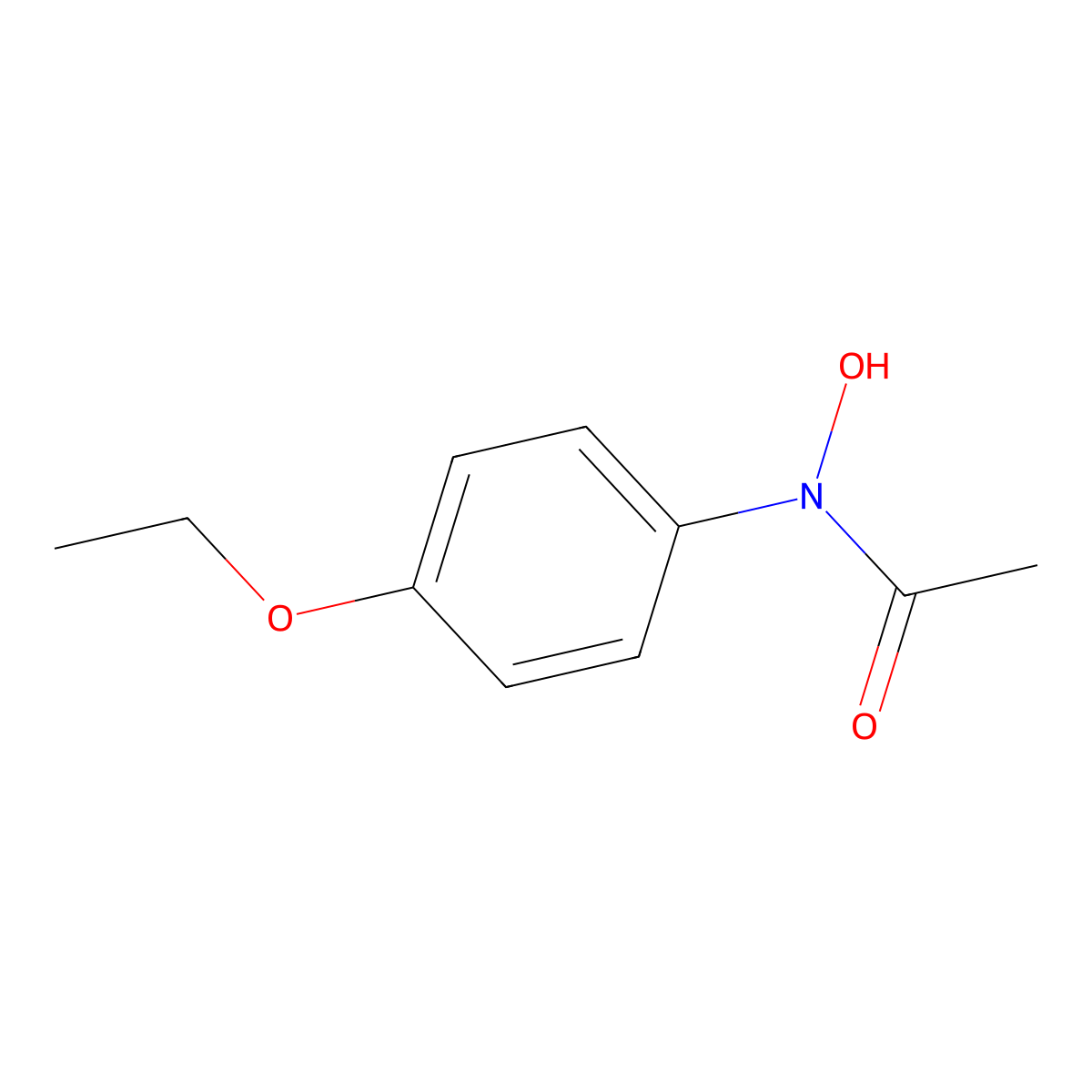 N-(4-Ethoxyphenyl)-N-hydroxyacetamide molecular structure, CAS 19315-64-1