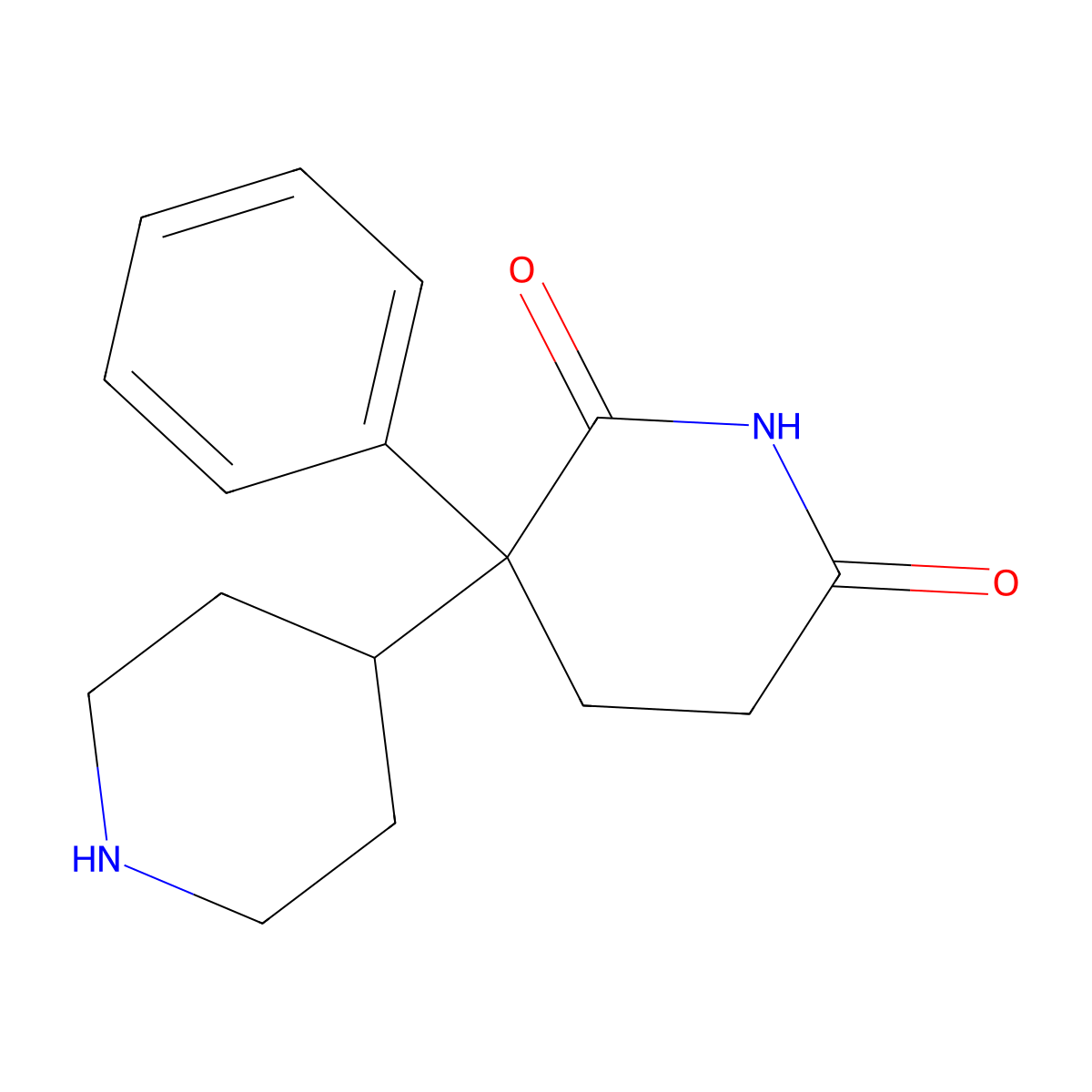 Nor-benzetimide molecular structure, CAS 19315-71-0
