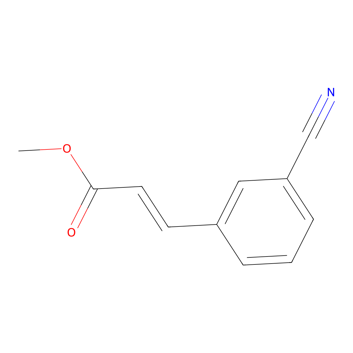 Methyl 3-(3-cyanophenyl)acrylate molecular structure, CAS 193151-10-9