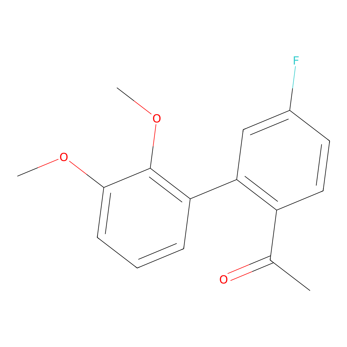 1-(5-Fluoro-2',3'-dimethoxy[1,1'-biphenyl]-2-yl)ethanone molecular structure, CAS 1931522-80-3