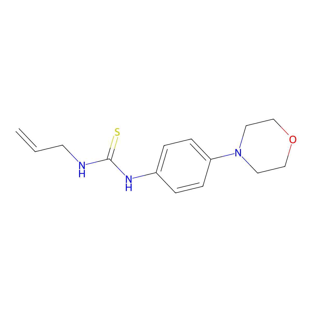 1-Allyl-3-(4-morpholinophenyl)thiourea molecular structure, CAS 19318-84-4