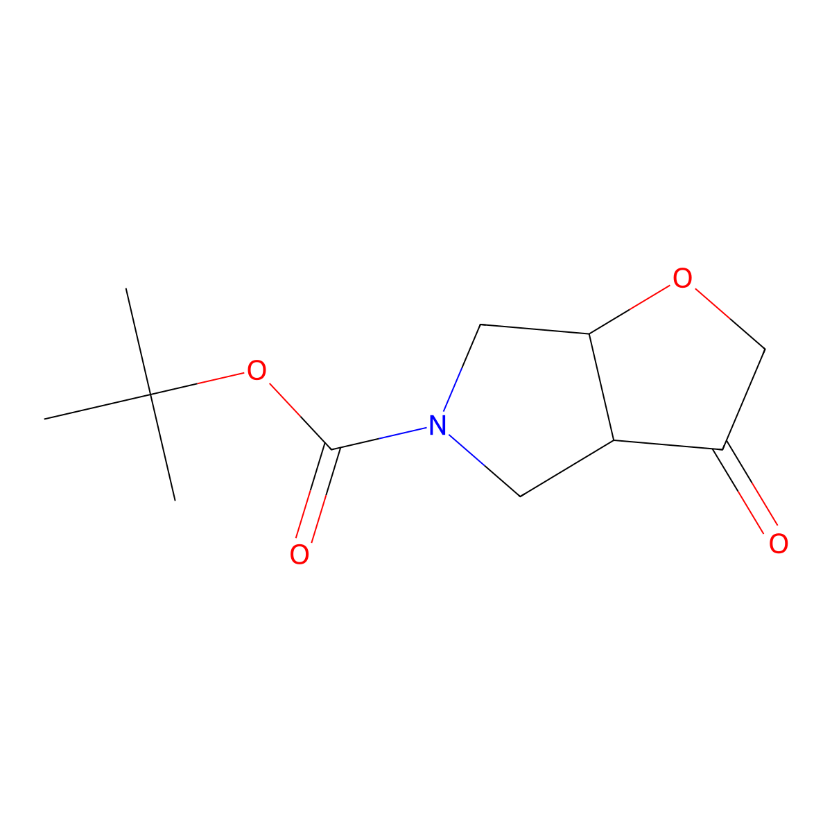 cis-5-Boc-tetrahydro-2H-furo[2,3-c]pyrrol-3(3aH)-one molecular structure, CAS 1931924-33-2