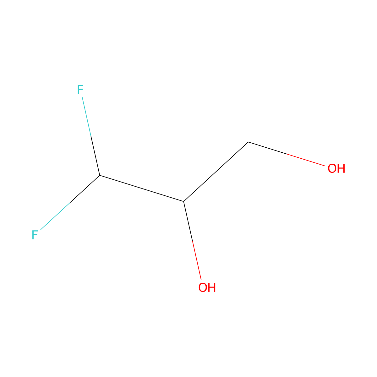 (S)-3,3-Difluoropropane-1,2-diol molecular structure, CAS 1931931-82-6