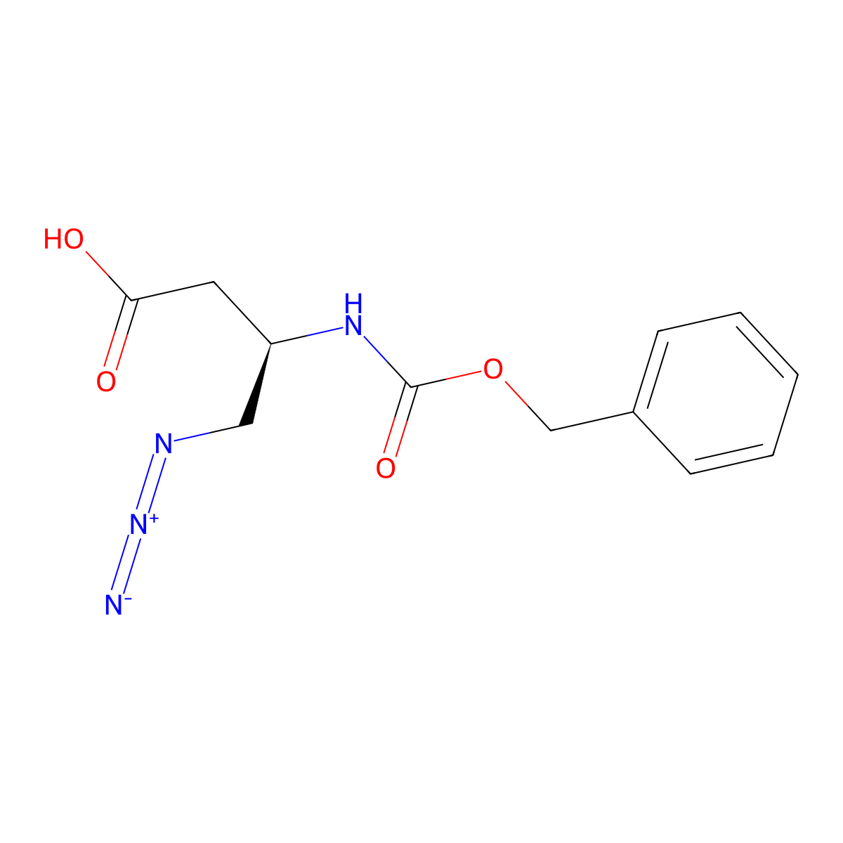 Z-D-Dbu(N3)-OH molecular structure, CAS 1931958-82-5