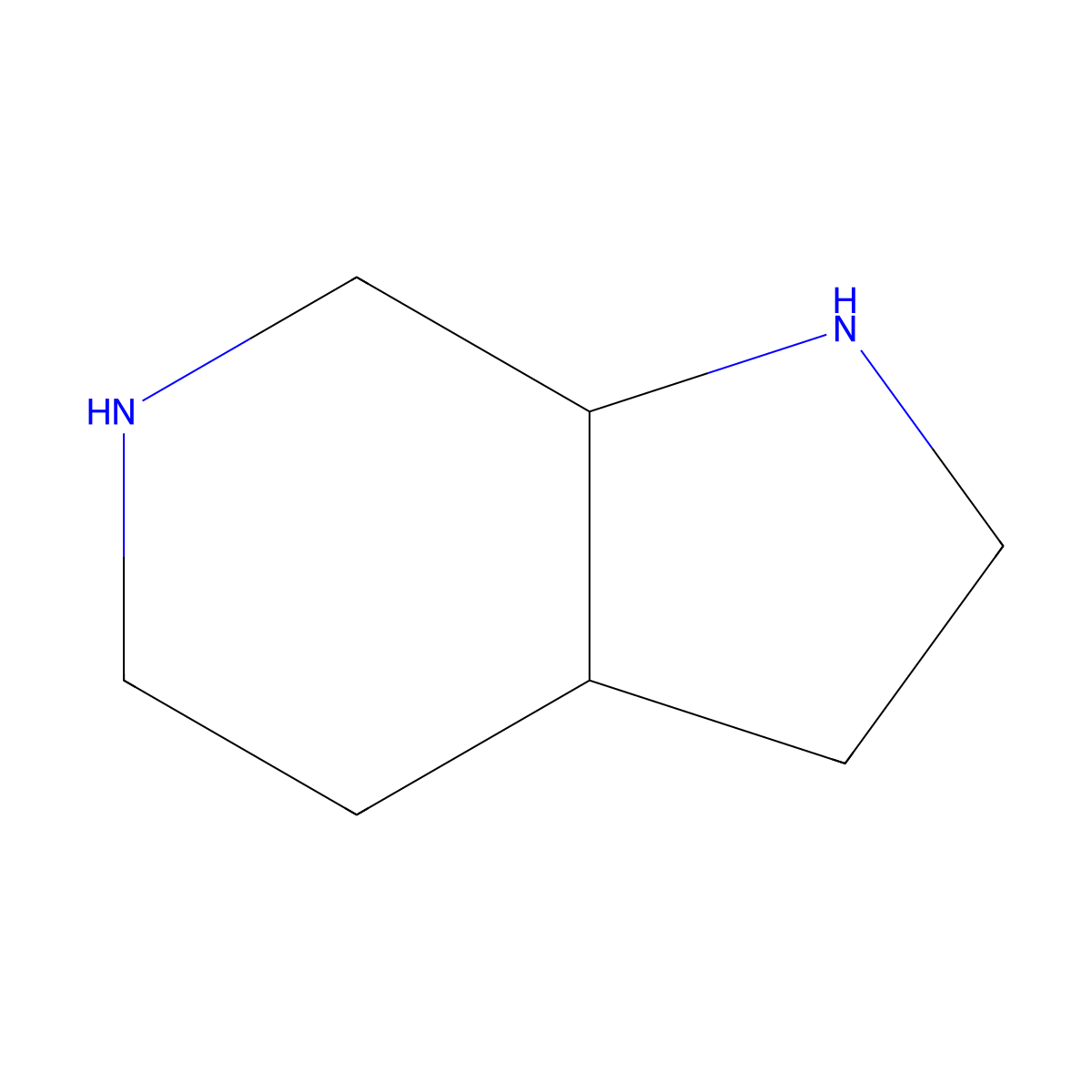 rac-(3aR,7aS)-octahydro-1H-pyrrolo[2,3-c]pyridine molecular structure, CAS 1931961-69-1