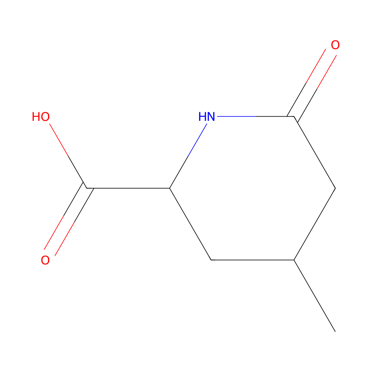 rac-(2R,4R)-4-methyl-6-oxopiperidine-2-carboxylic acid molecular structure, CAS 1931995-22-0