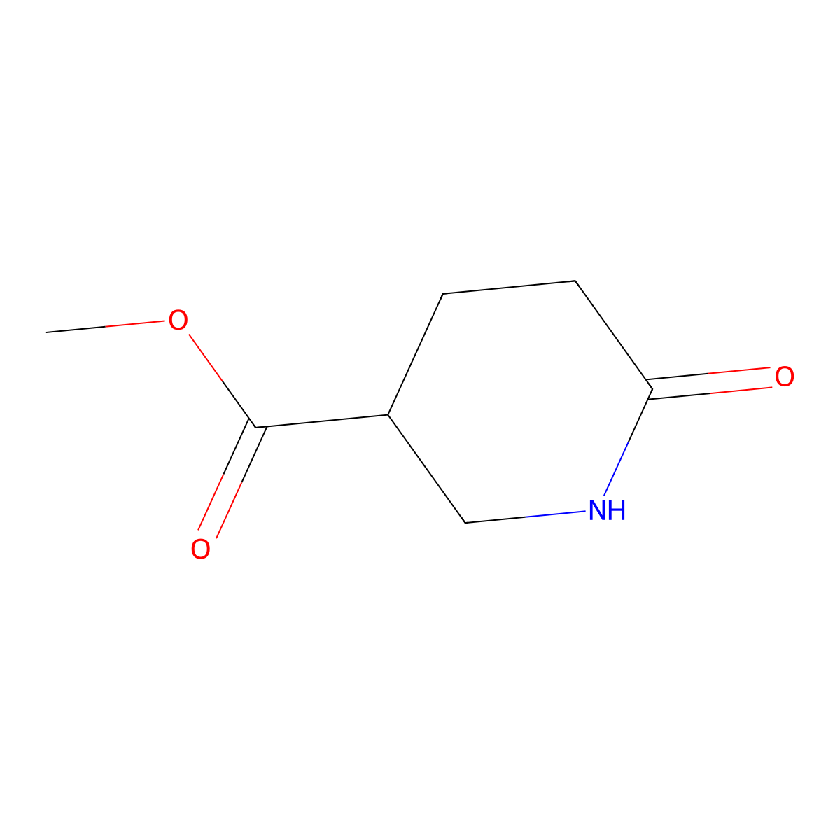 (S)-methyl 6-oxopiperidine-3-carboxylate molecular structure, CAS 1931997-10-2