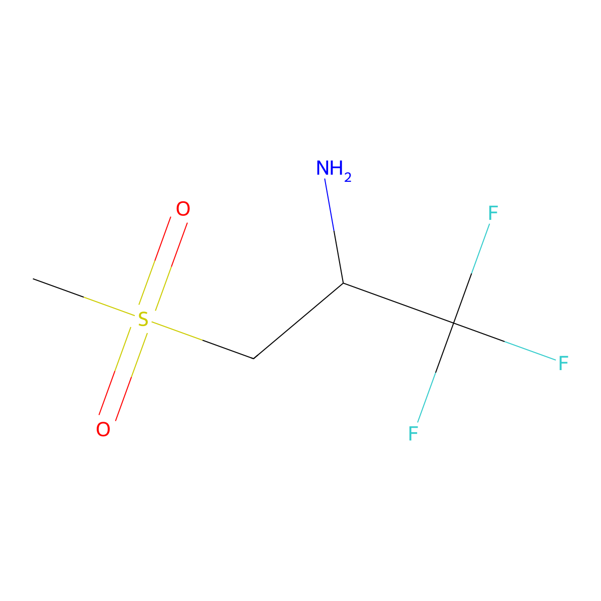(2r)-1,1,1-Trifluoro-3-methanesulfonylpropan-2-amine molecular structure, CAS 1931998-02-5
