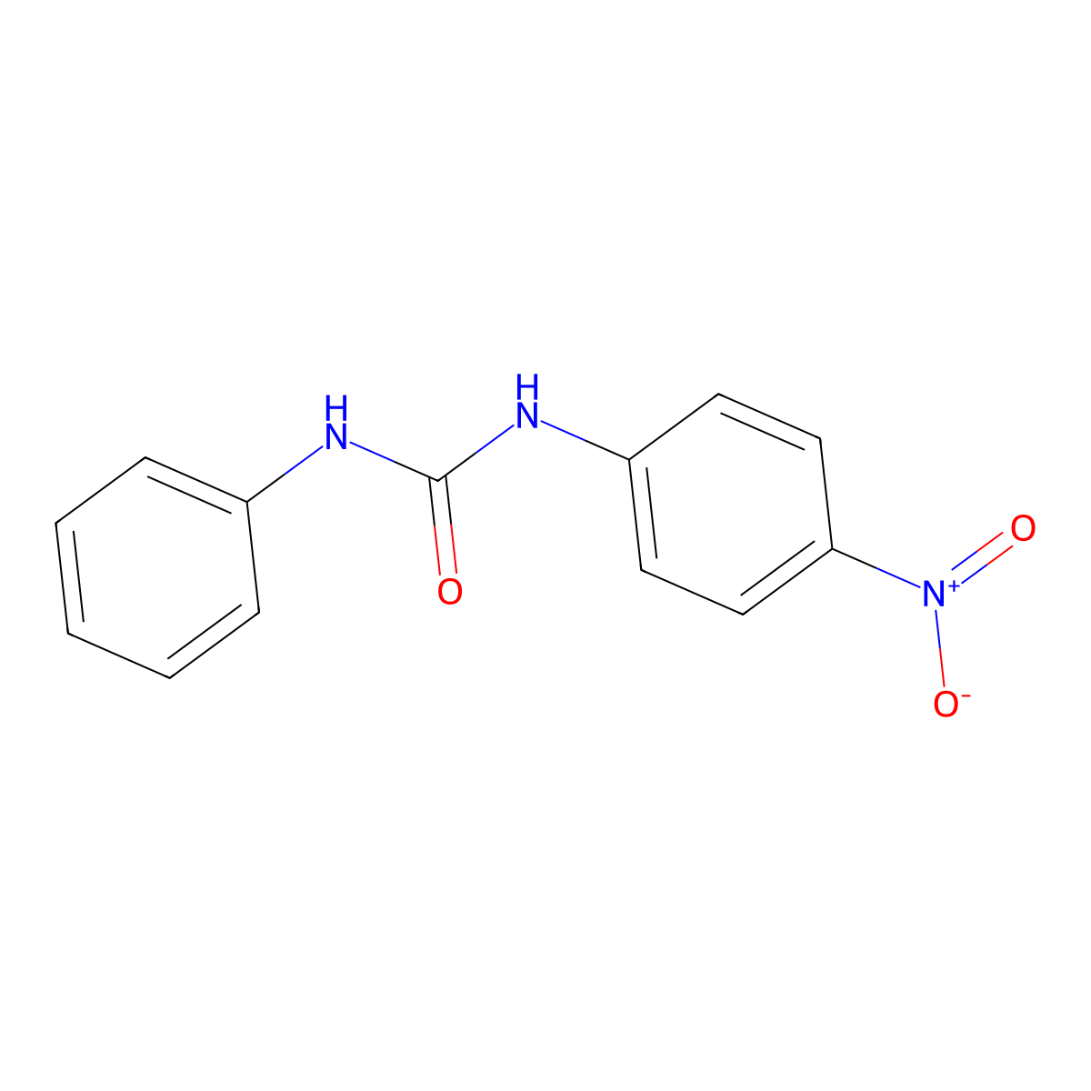 1-(4-Nitrophenyl)-3-phenylurea molecular structure, CAS 1932-32-7