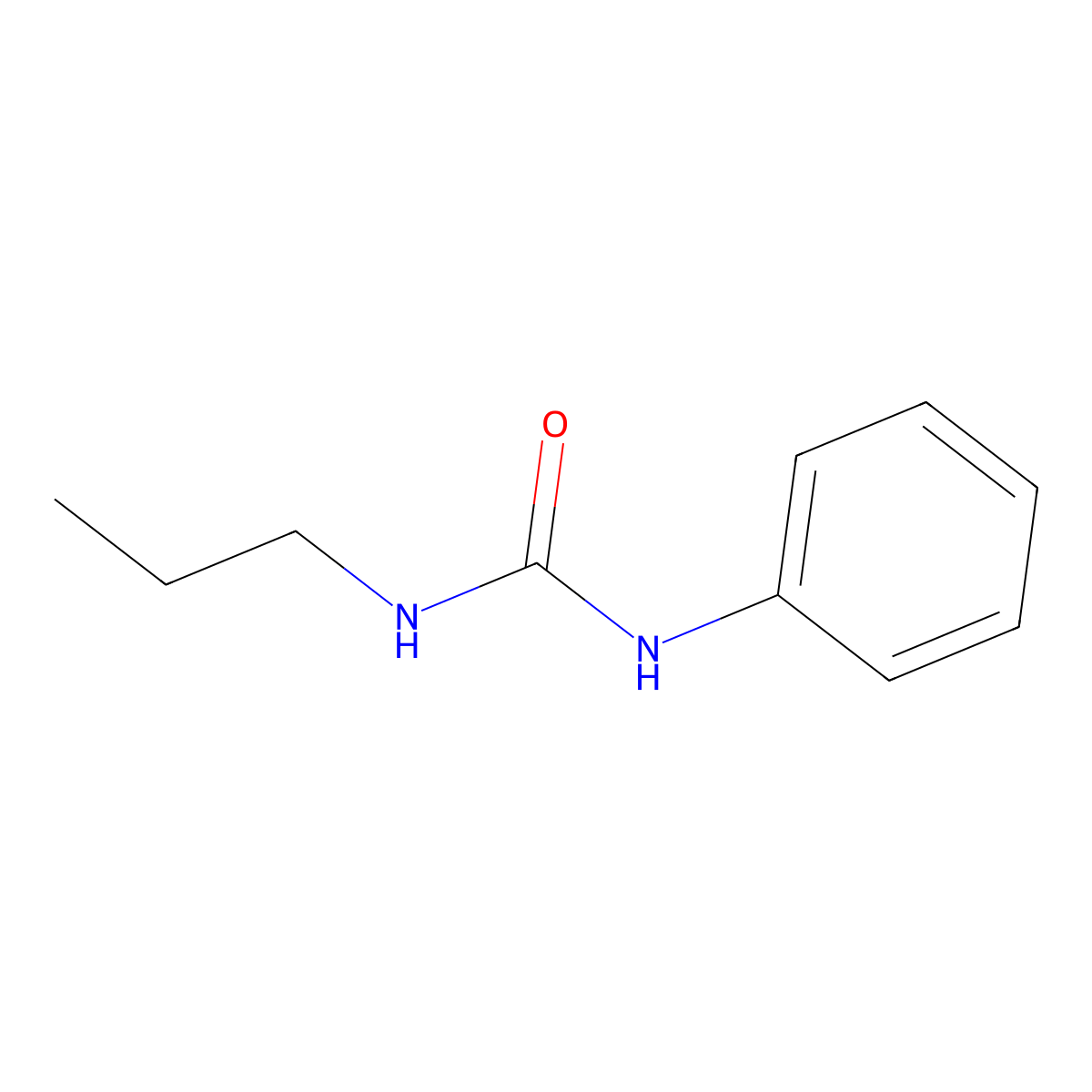 1-Phenyl-3-propylurea molecular structure, CAS 1932-38-3