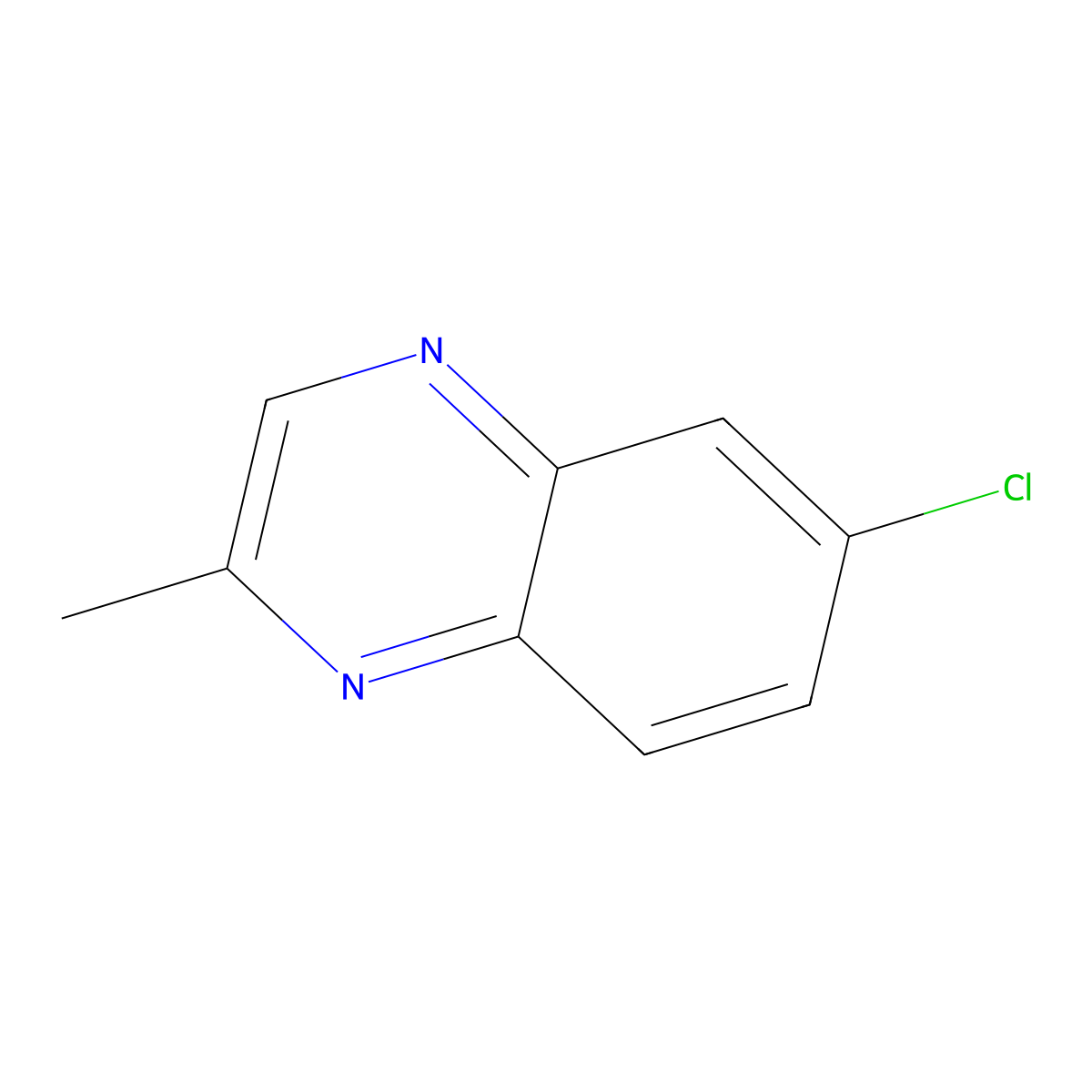6-Chloro-2-methylquinoxaline molecular structure, CAS 1932-67-8
