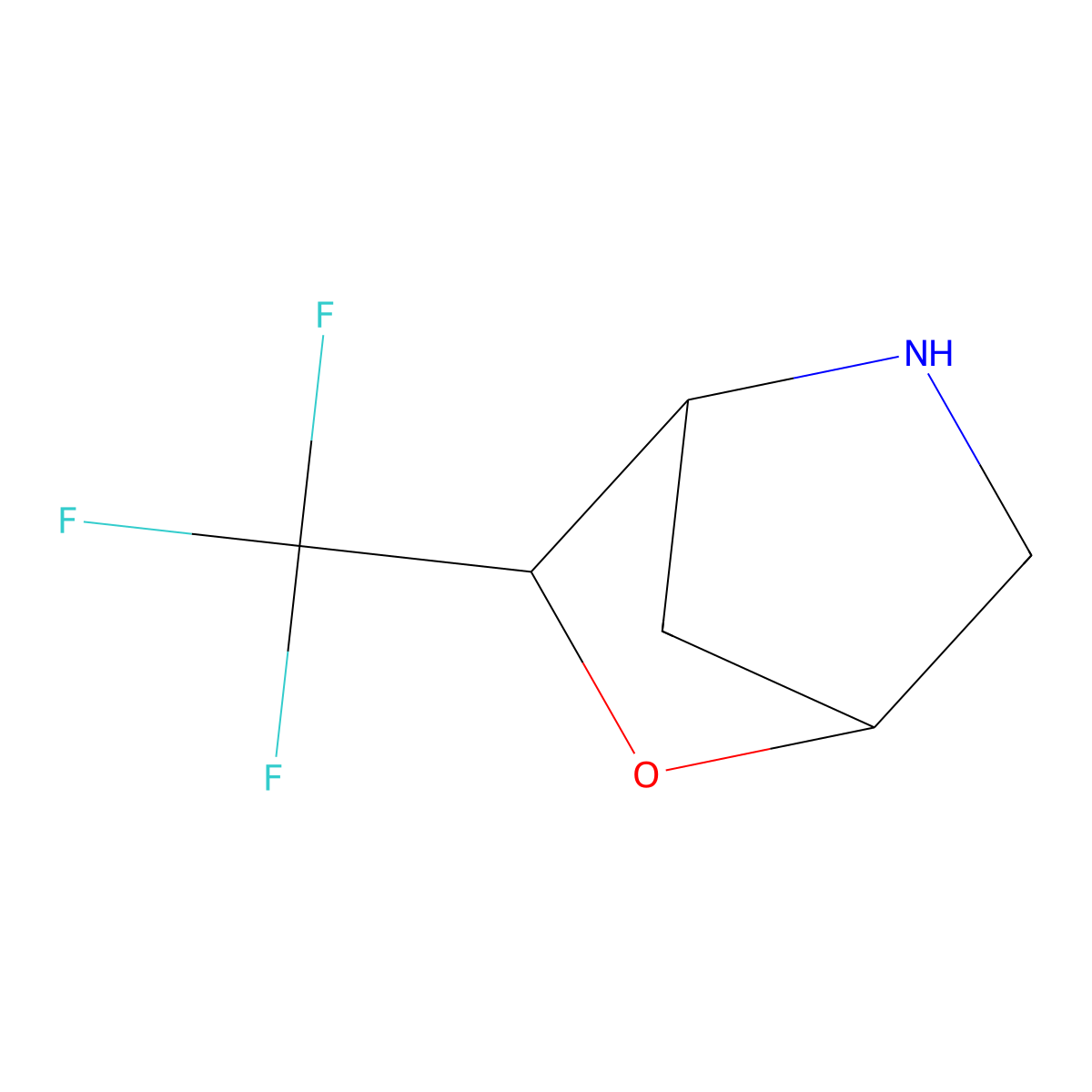 (1R,3S,4R)-3-(Trifluoromethyl)-2-oxa-5-azabicyclo[2.2.1]heptane molecular structure, CAS 1932000-62-8