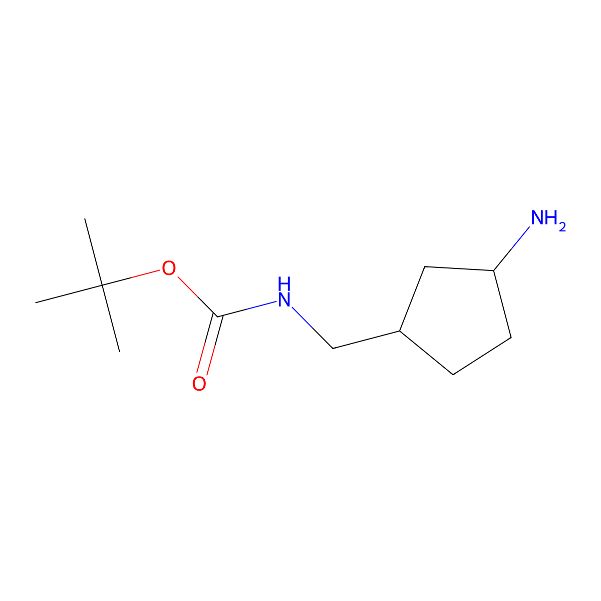 cis-(3-Amino-cyclopentylmethyl)-carbamic acid tert-butyl ester molecular structure, CAS 1932007-48-1