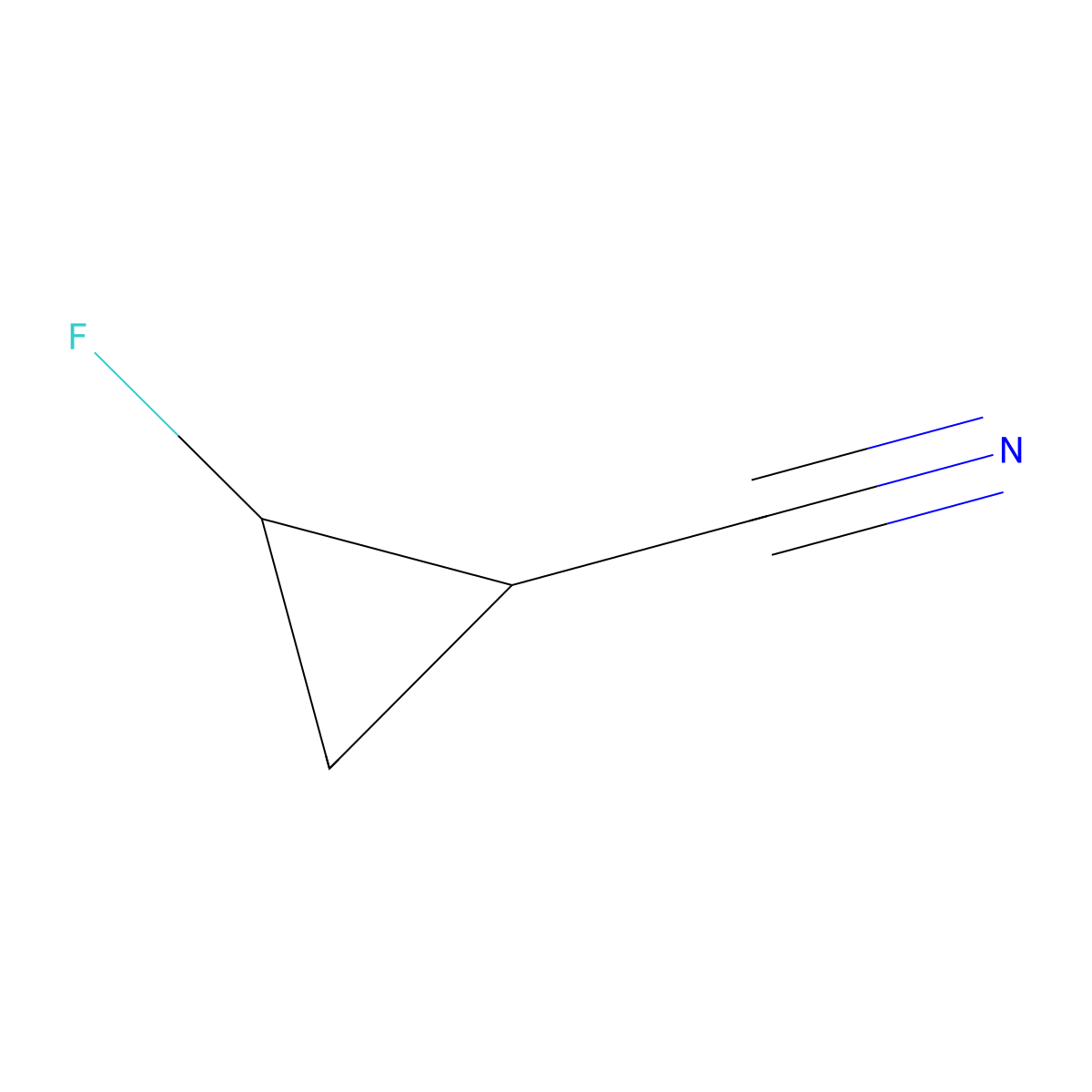 trans-2-Fluorocyclopropanecarbonitrile molecular structure, CAS 1932008-02-0